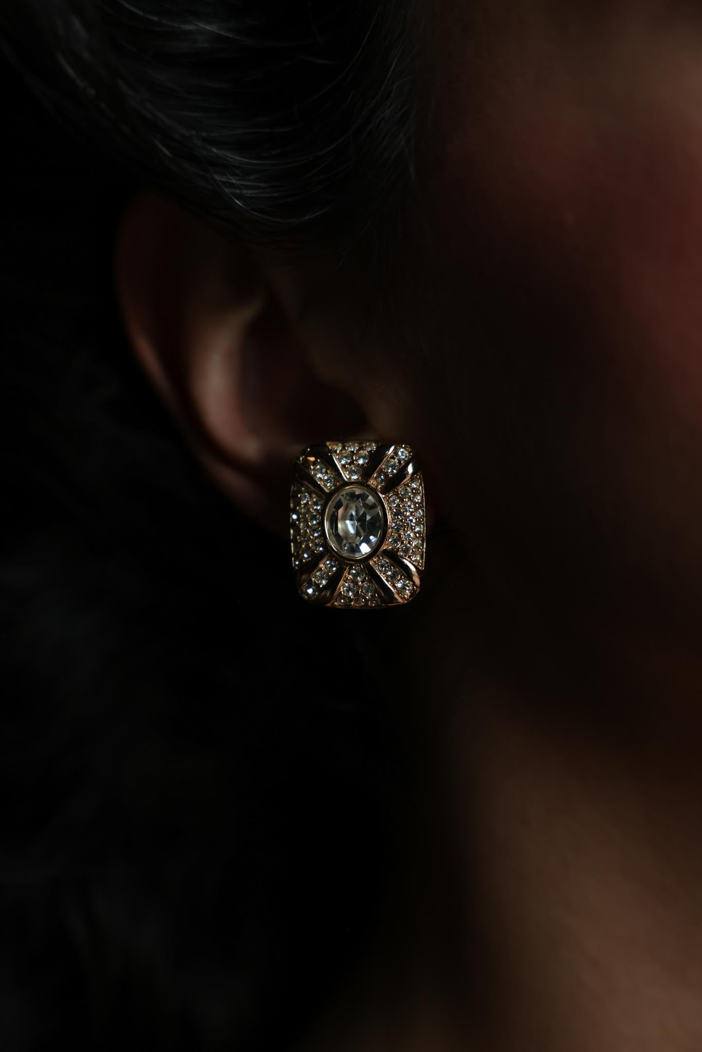 Napier Gold Plated Clip-On Earrings|Vintage Baazaar 