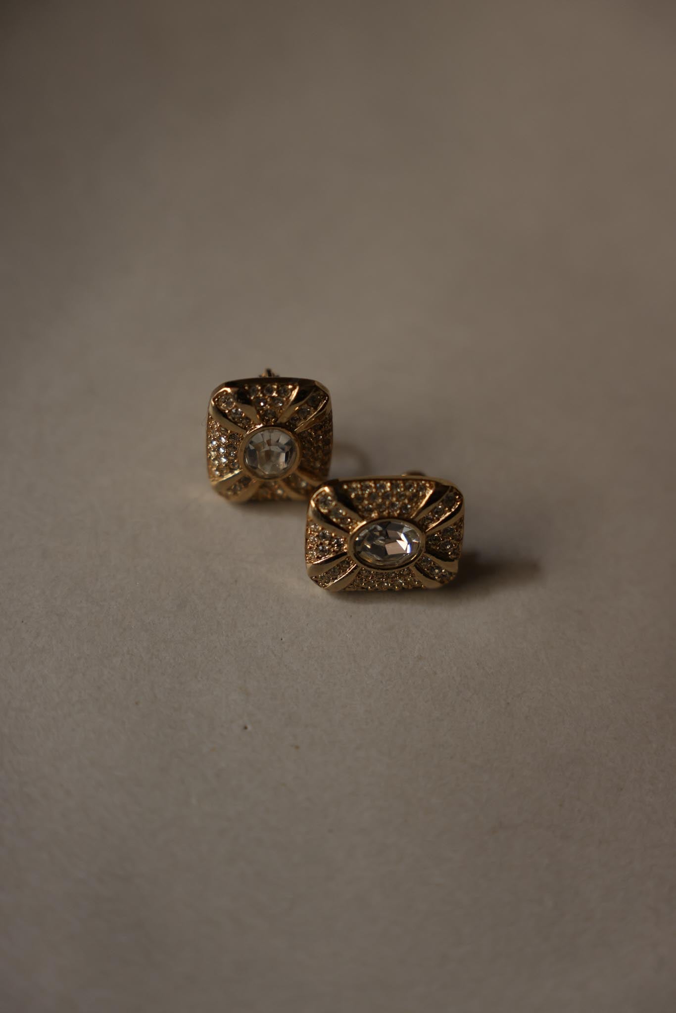 Napier Gold Plated Clip-On Earrings|Vintage Baazaar 