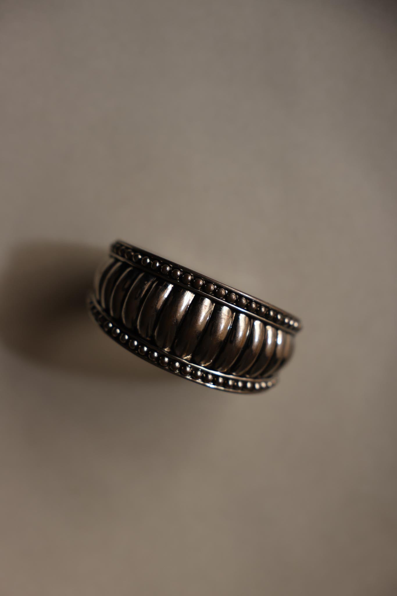 silver-toned hinged bracelet|Vintage Baazaar 