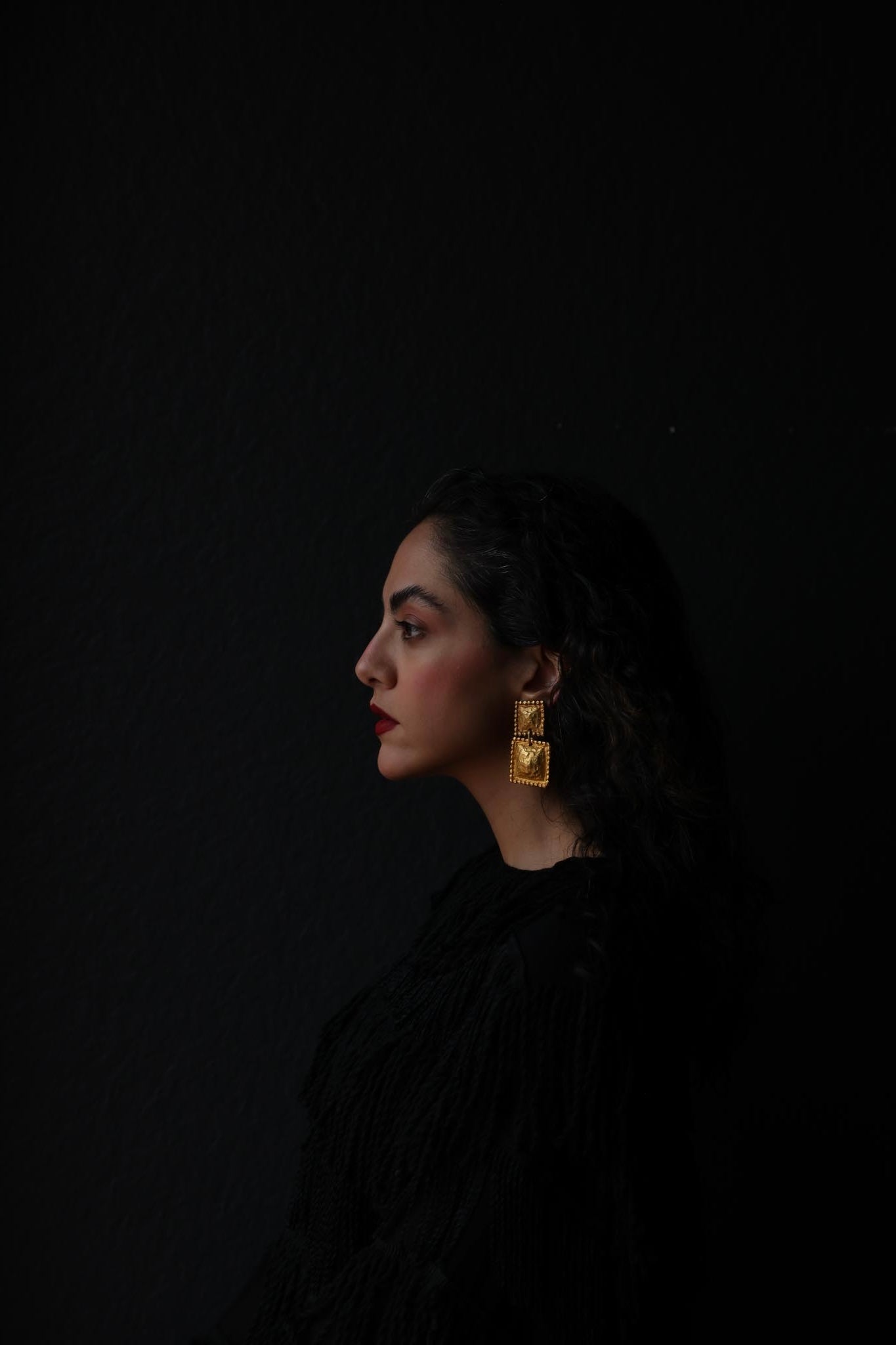 Gold Filled Statement Clip-On Earrings|Vintage Baazaar 