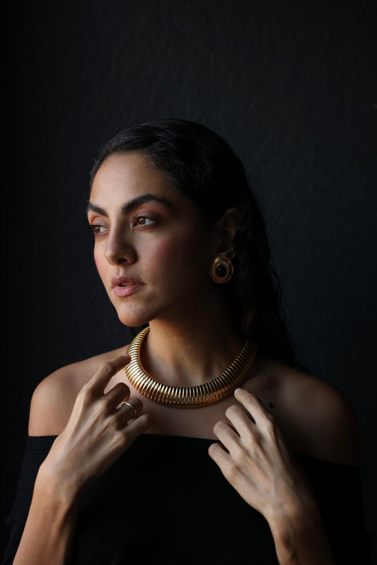Chunky Omega Chain Necklace|Vintage Baazaar 