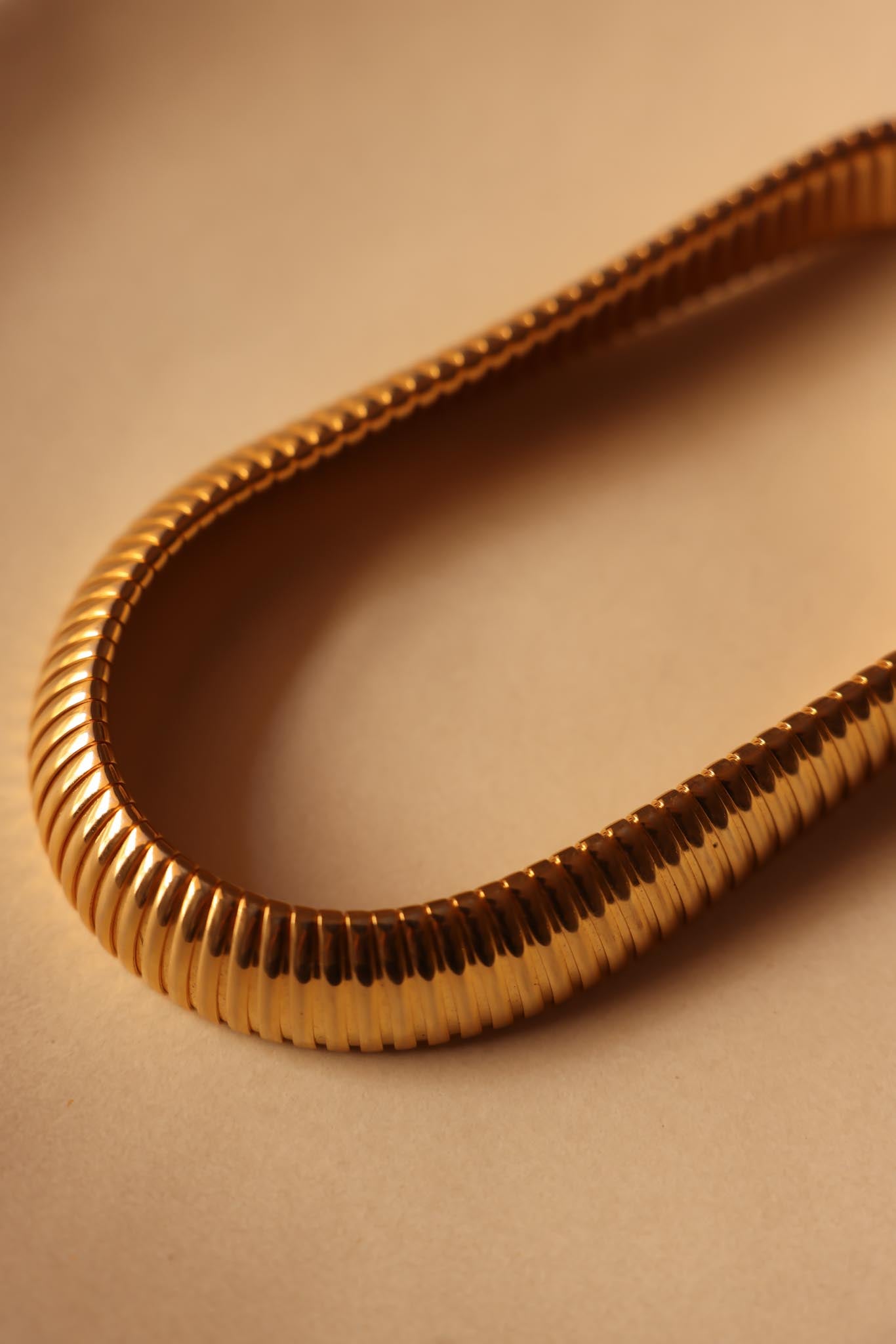 Chunky Omega Chain Necklace|Vintage Baazaar 