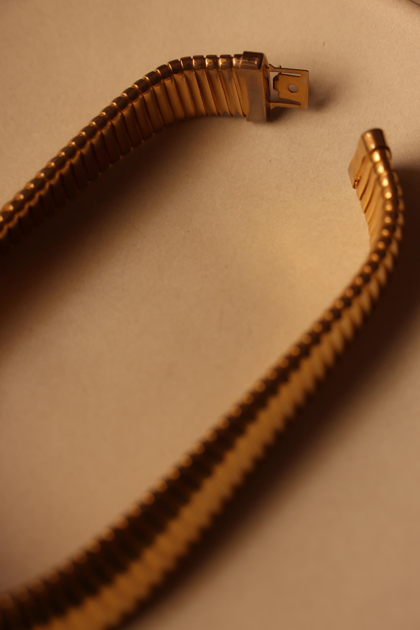 Chunky Omega Chain Necklace|Vintage Baazaar 