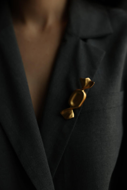 Anne Klein Gold-Plated Candy Brooch