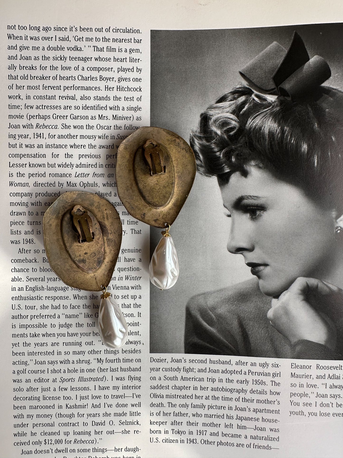 Baroque Pearl Statement Earrings|Vintage Baazaar 