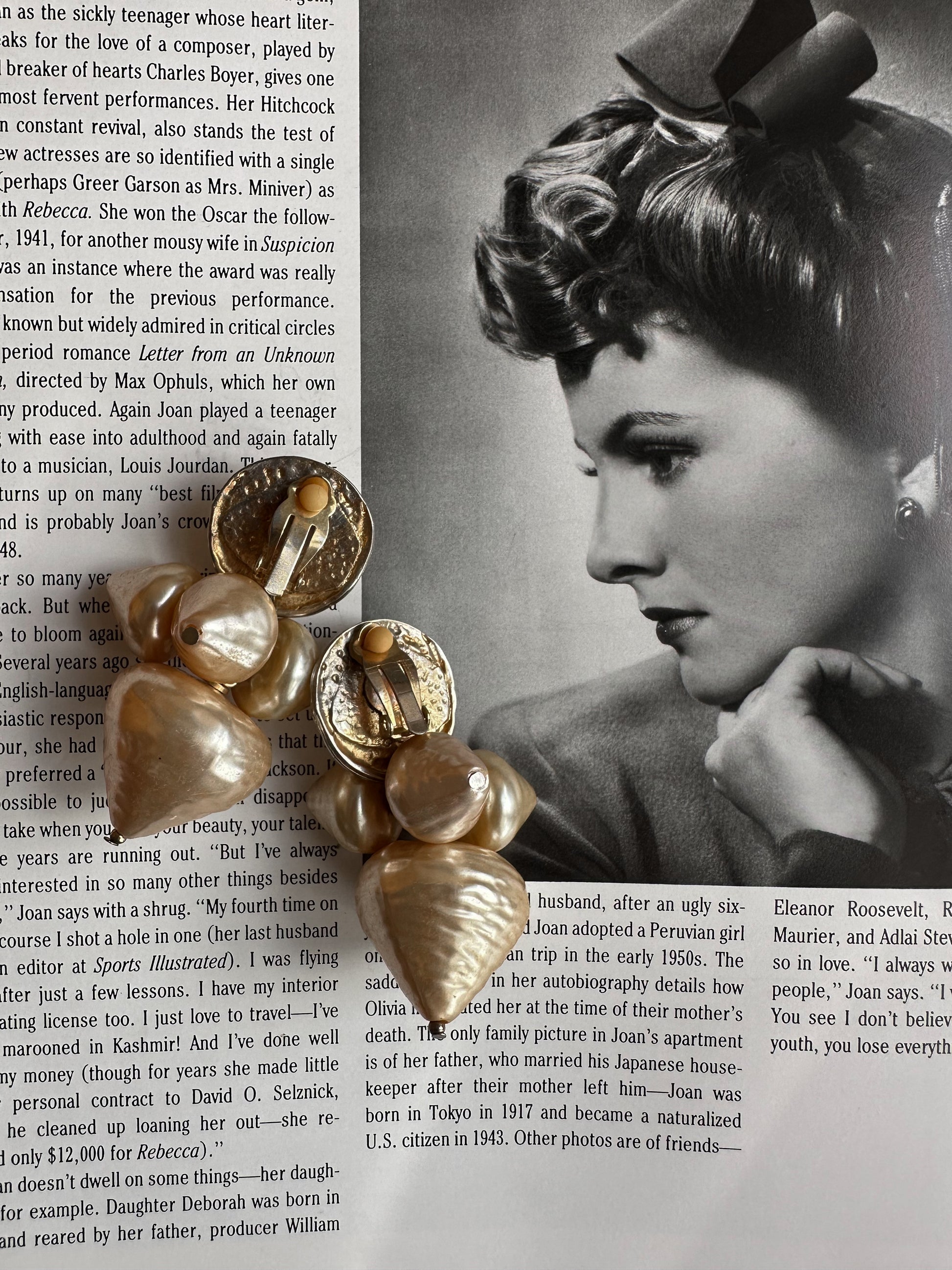 Baroque Pearl Drop Earrings|Vintage Baazaar 