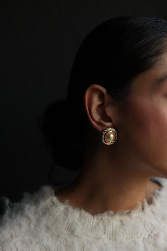 Classic Pearl Twist Earrings