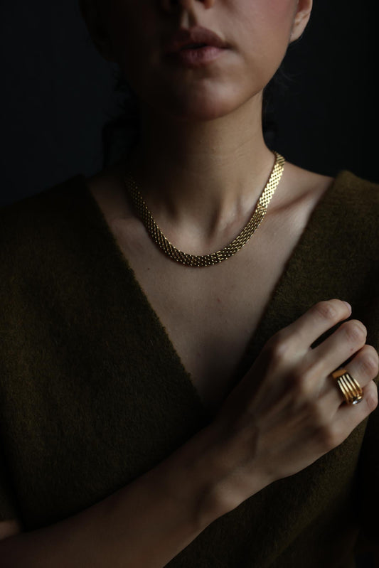 Premier Designs Gold Plated Chain Necklace|Vintage Baazaar 