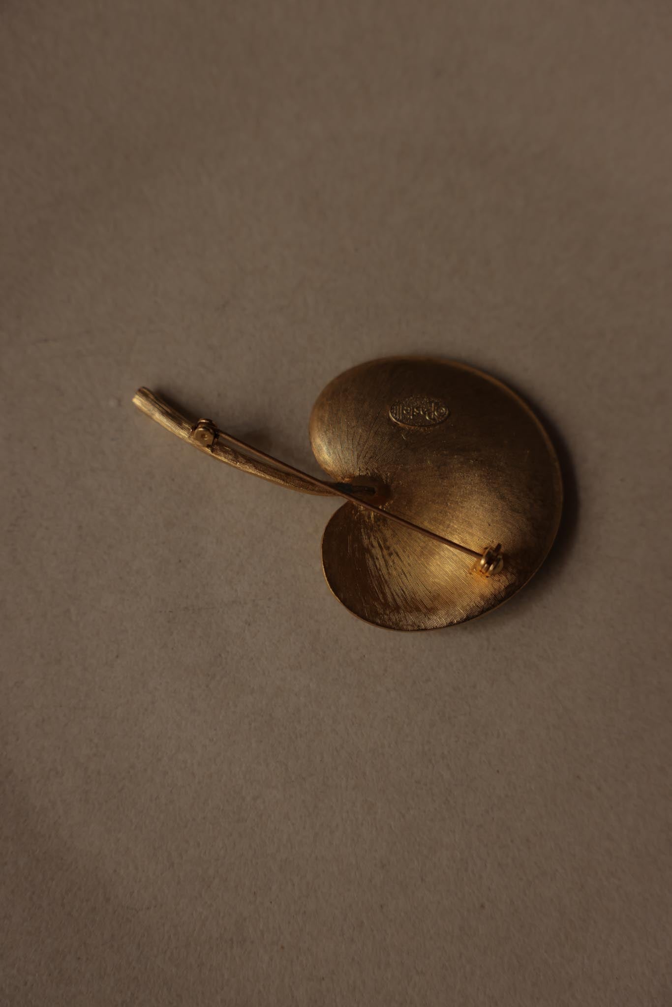 Pastelli Two-Tone Leaf Brooch