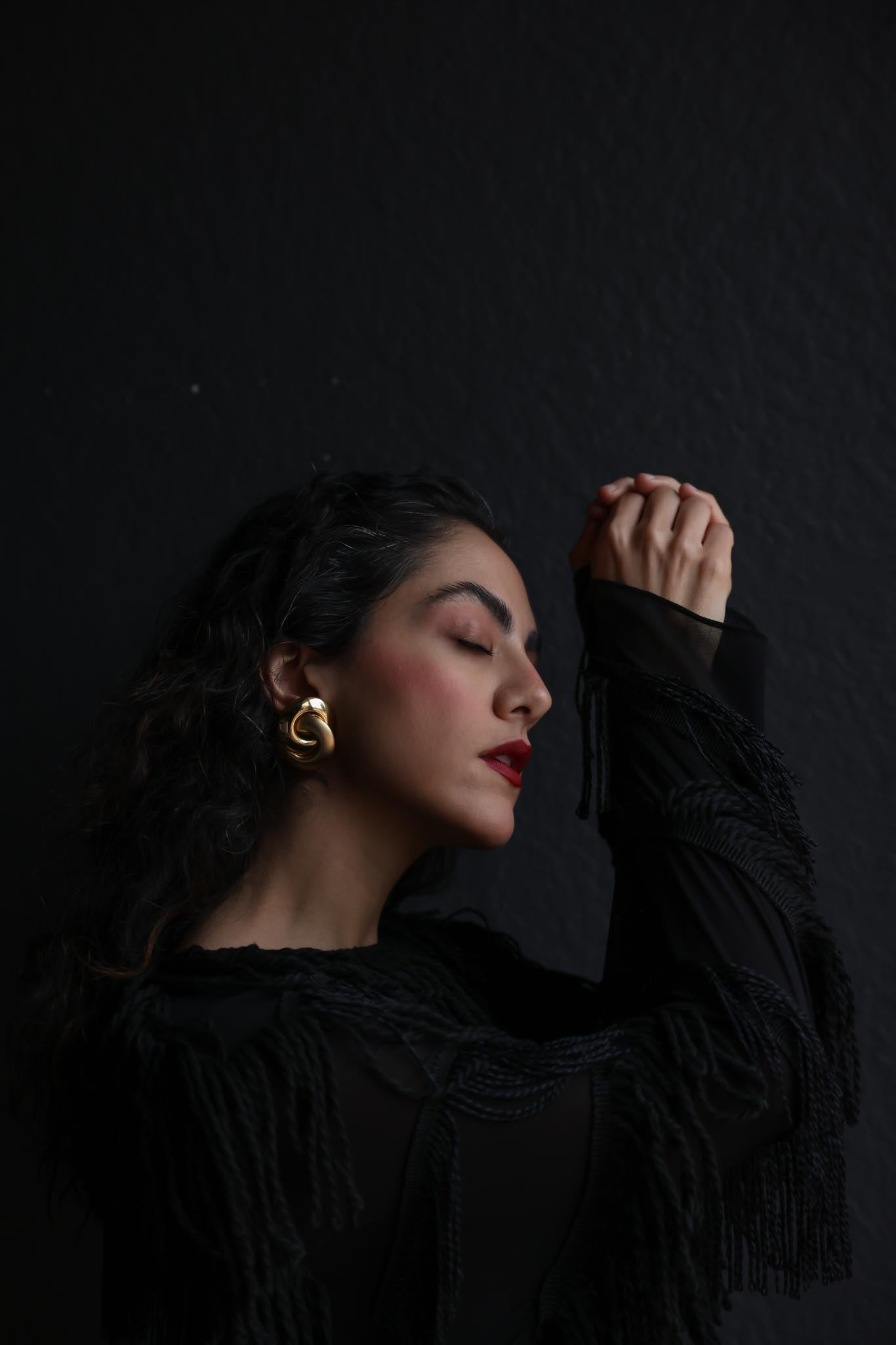Two-Tone Swirl Clip-On Earrings|Vintage Baazaar 