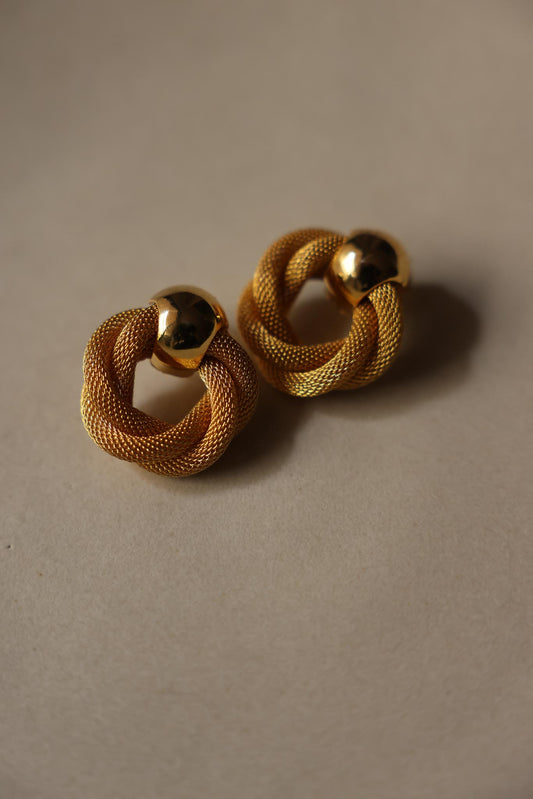 Avon Gold-Tone Clip-On Earrings|Vintage Baazaar 