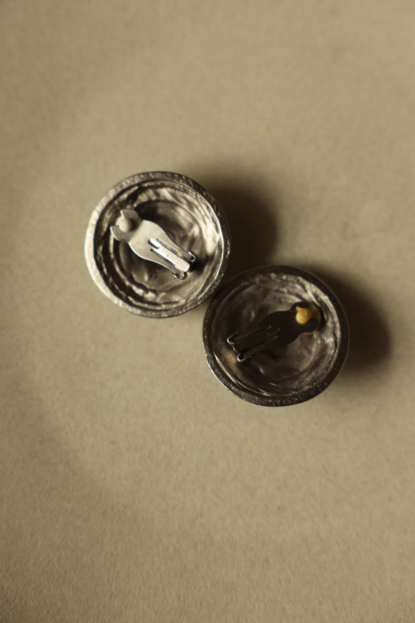 Silver-Tone Sunburst Clip-On Earrings
