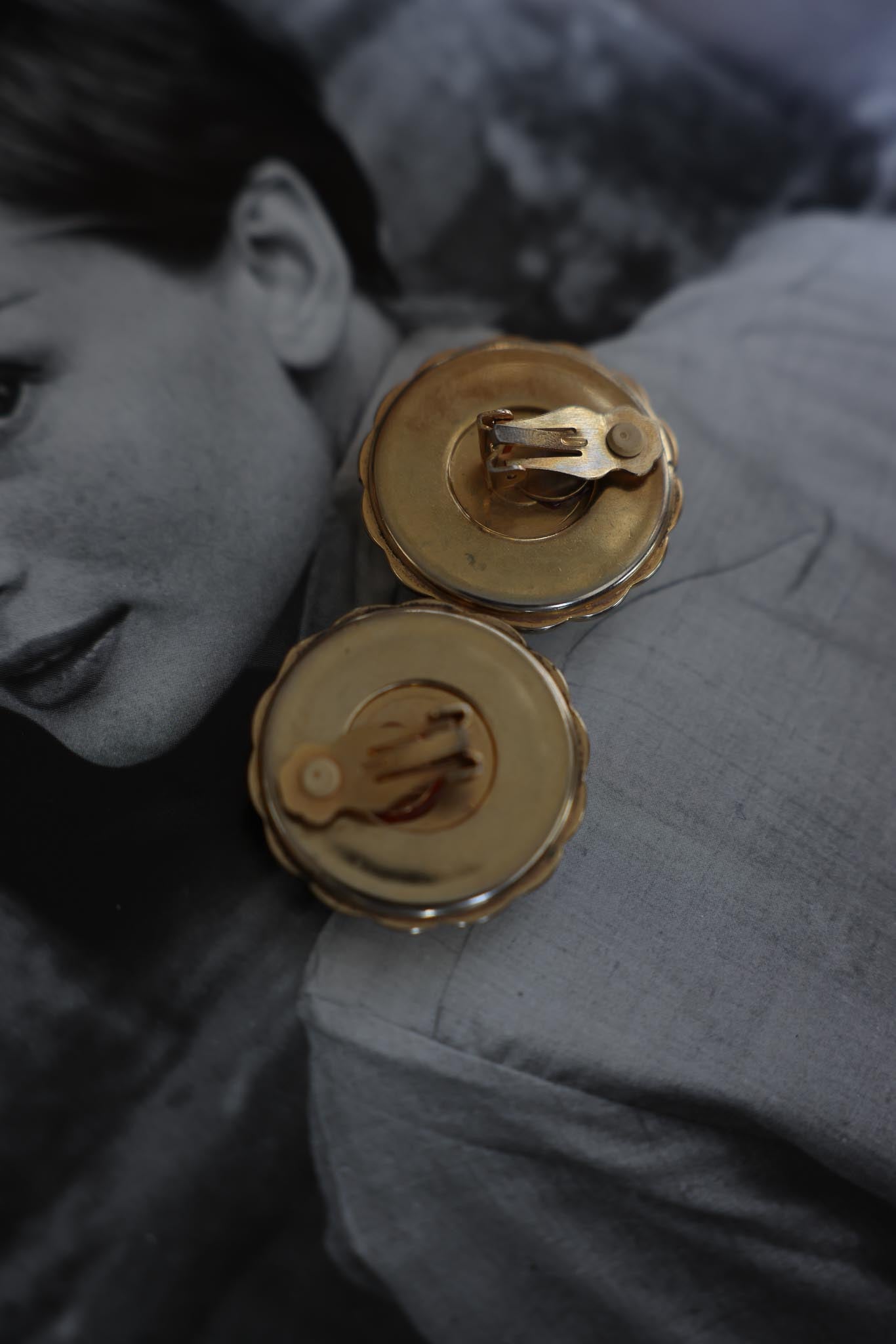 Garnet Twist Earrings|Vintage Baazaar 