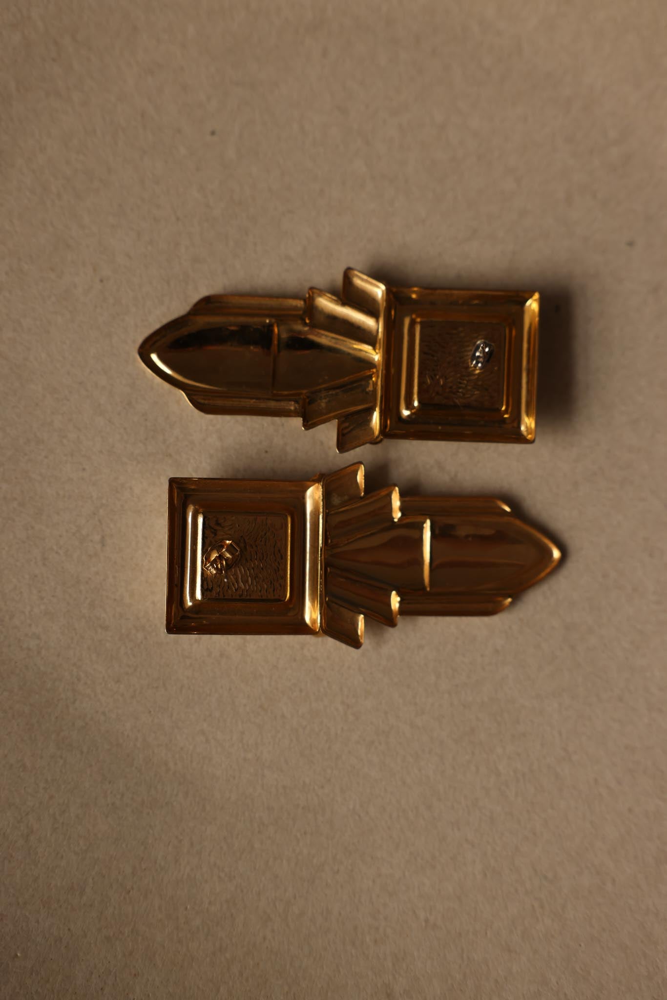 Geometric Rhinestone Drop Earrings|Vintage Baazaar 