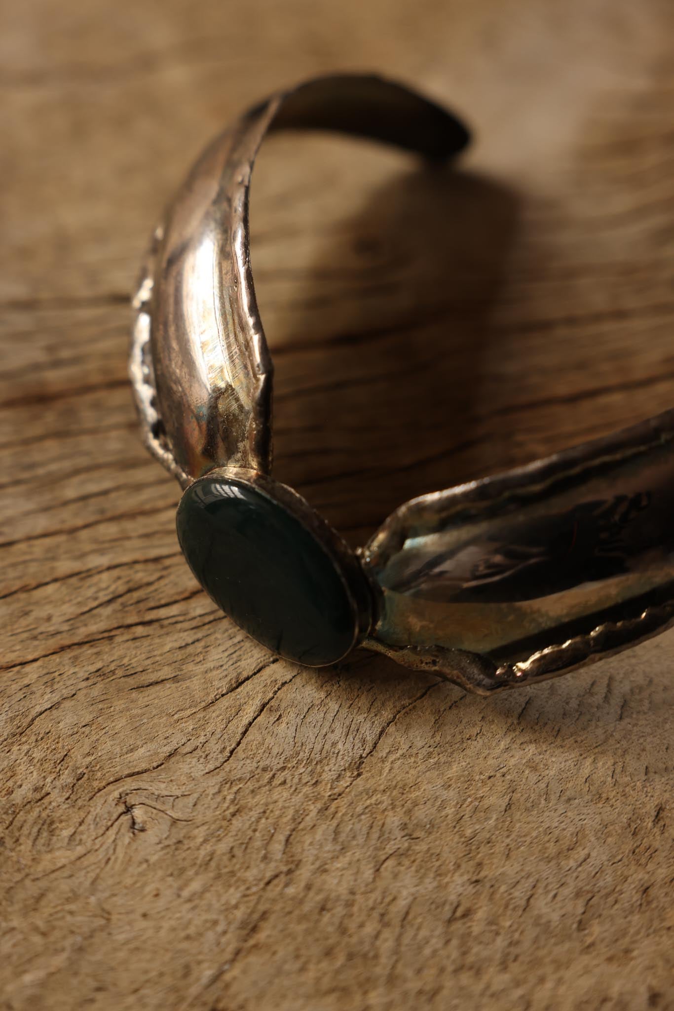 Sculptural Silver Collar Necklace|Vintage Baazaar 
