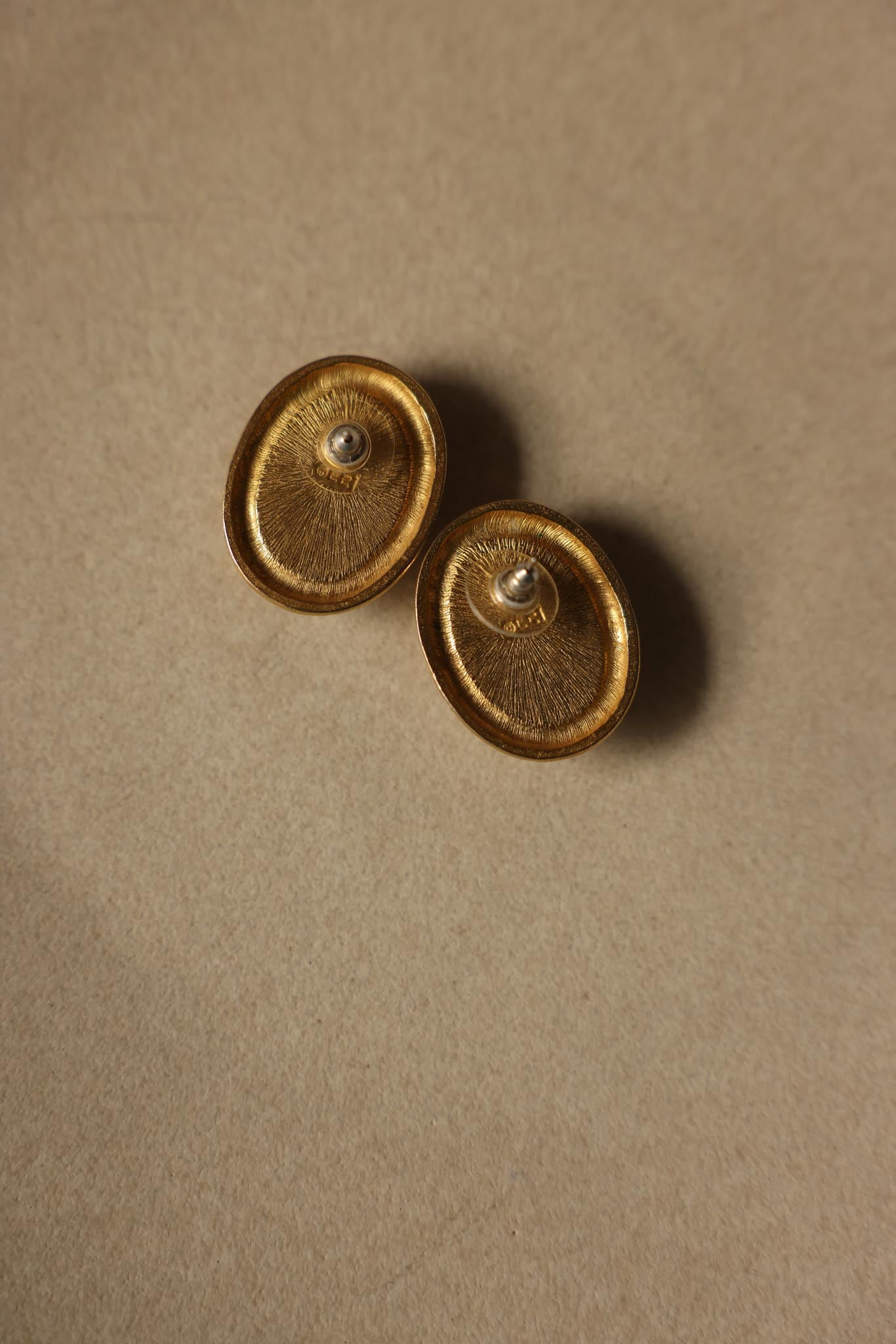 Azure Elegance Vintage Earrings|Vintage Baazaar 
