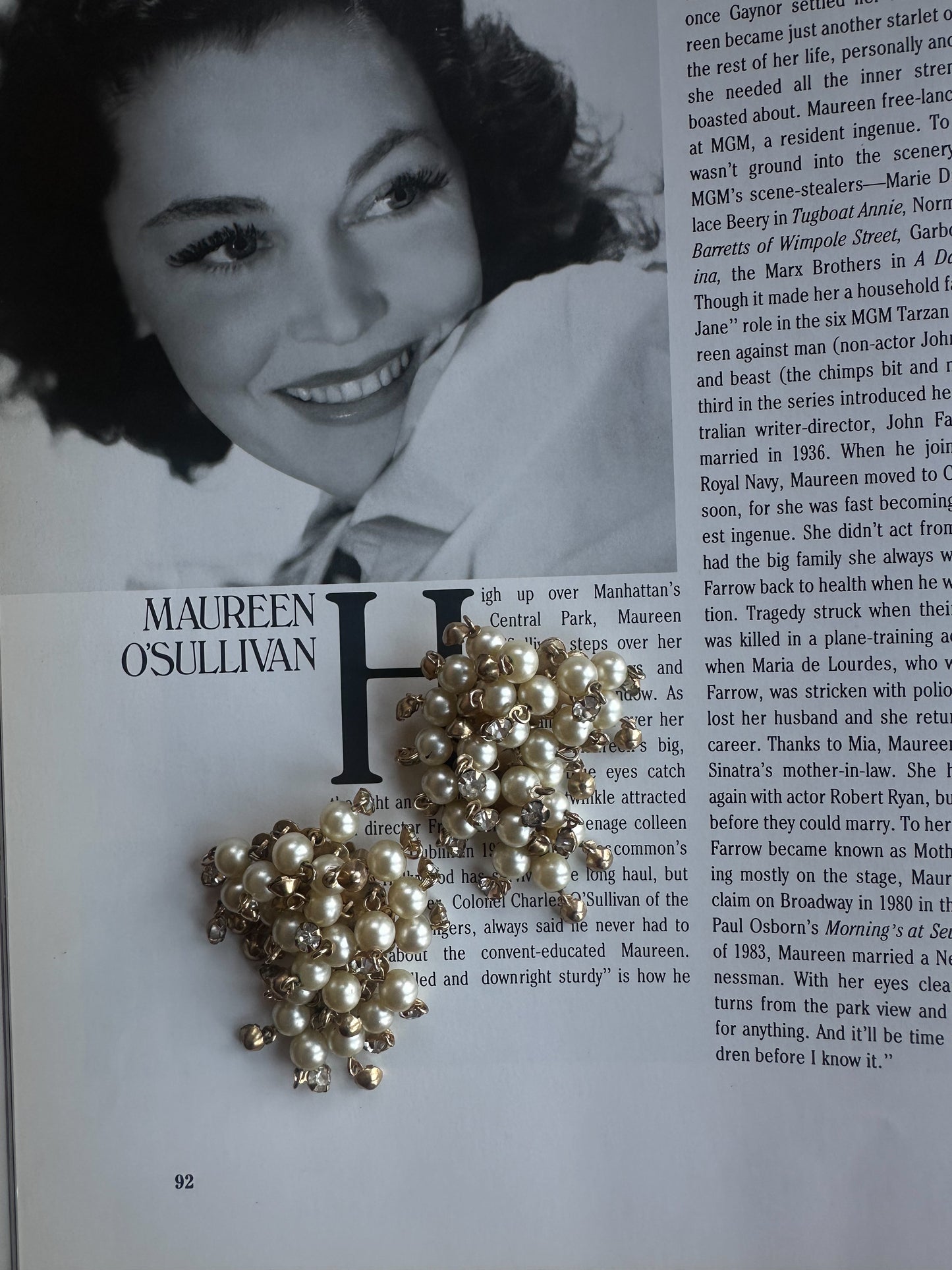 Crystal Pearl Waterfall Earrings|Vintage Baazaar 