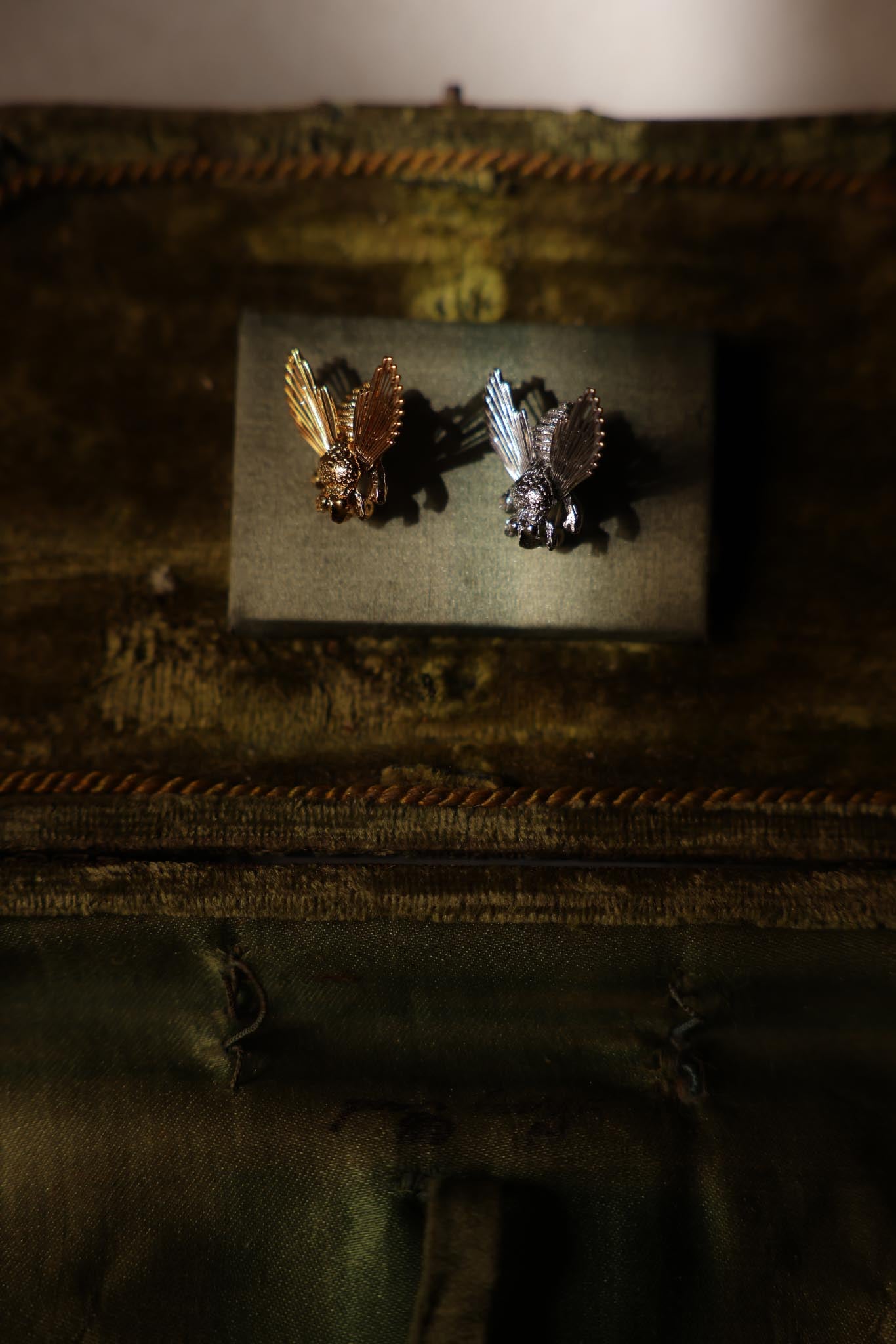 Monet Bee Brooch Set – Gold-Tone and Silver-Tone