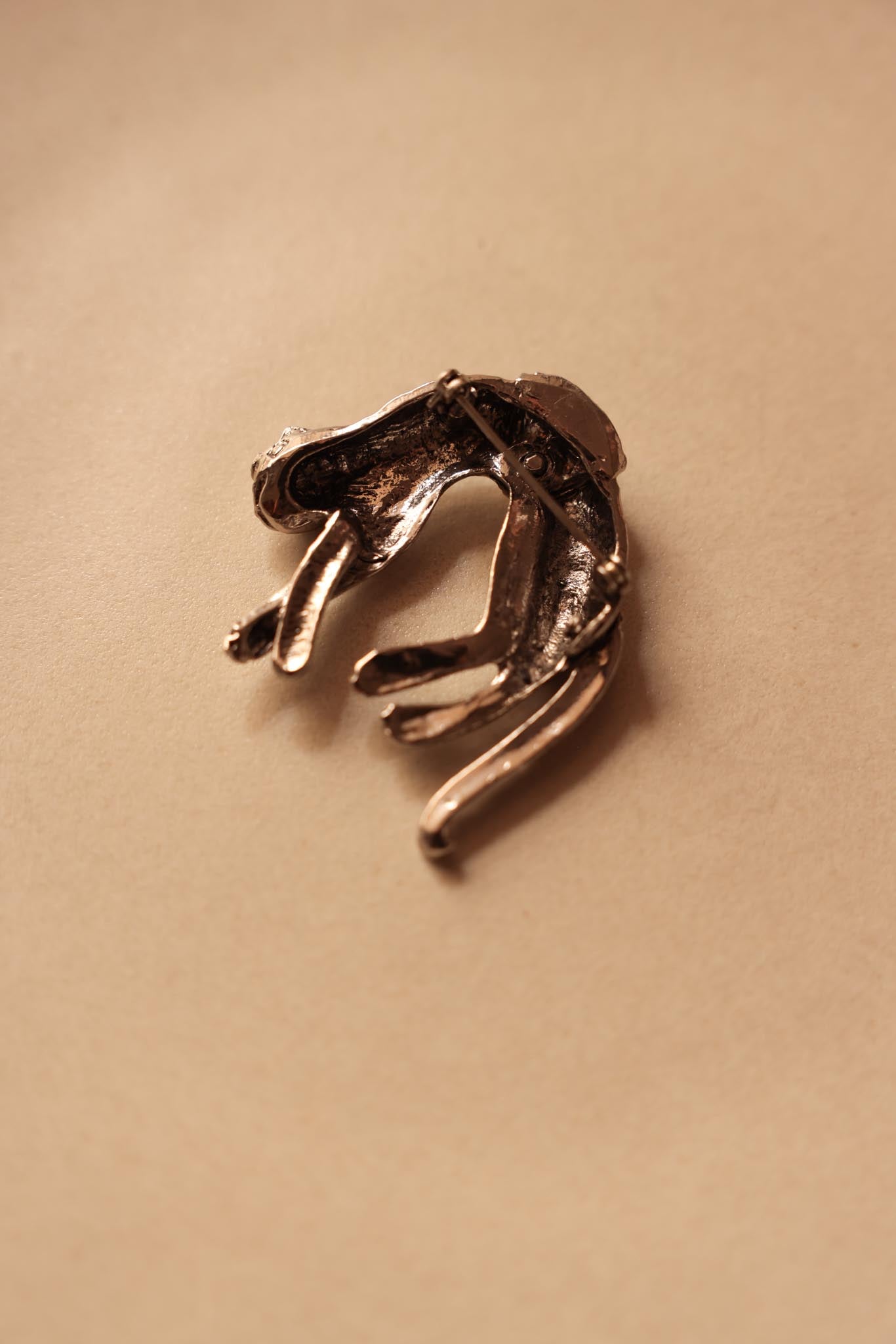 Leopard Brooch with Green Eyes 1960s|Vintage Baazaar 