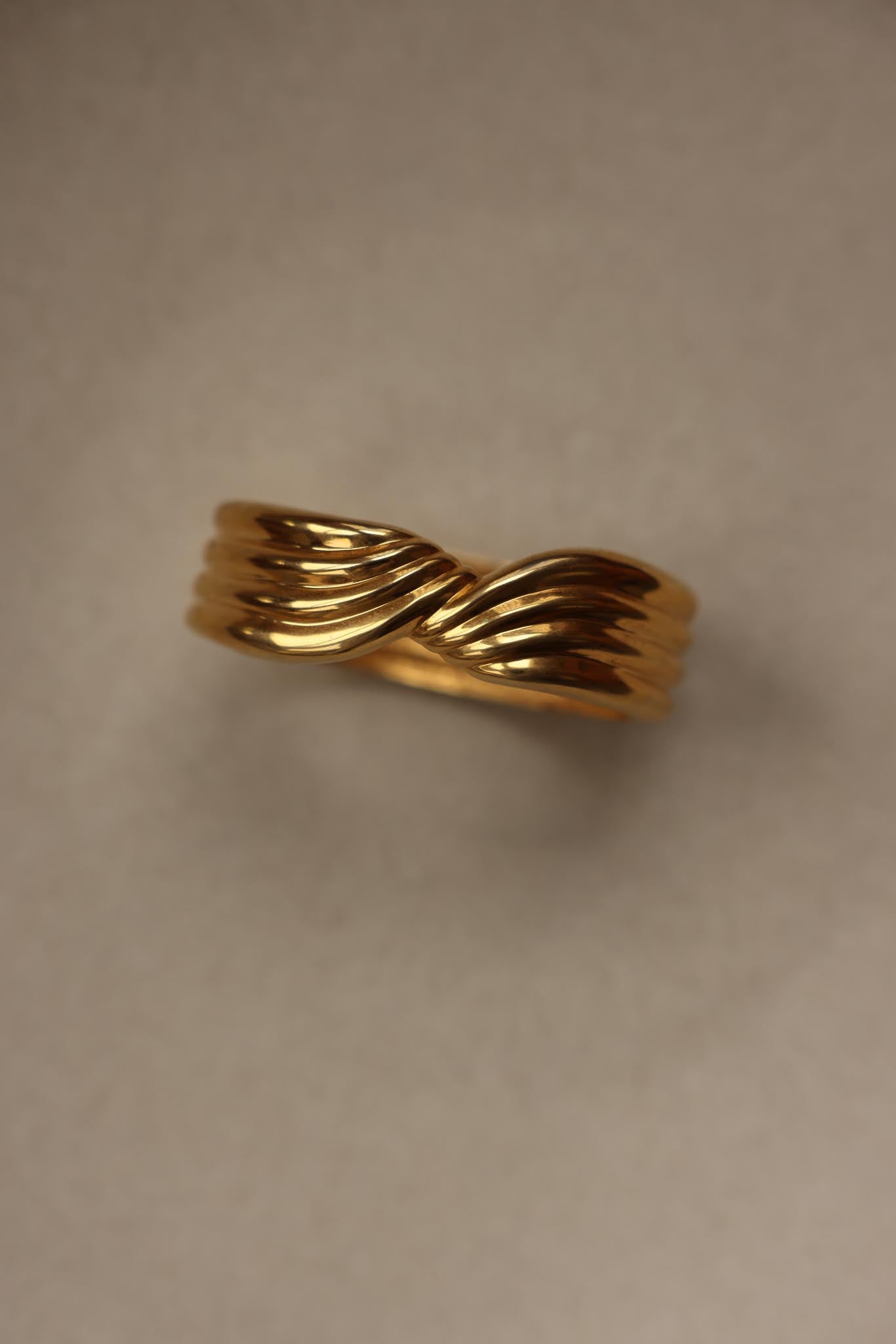 Gold-Plated Hinged Bracelet|Vintage Baazaar 