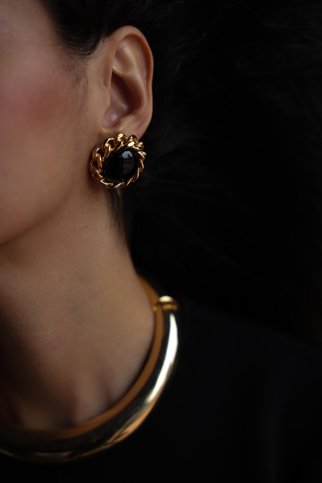 Christian Dior Gold-Plated  Earrings|Vintage Baazaar 