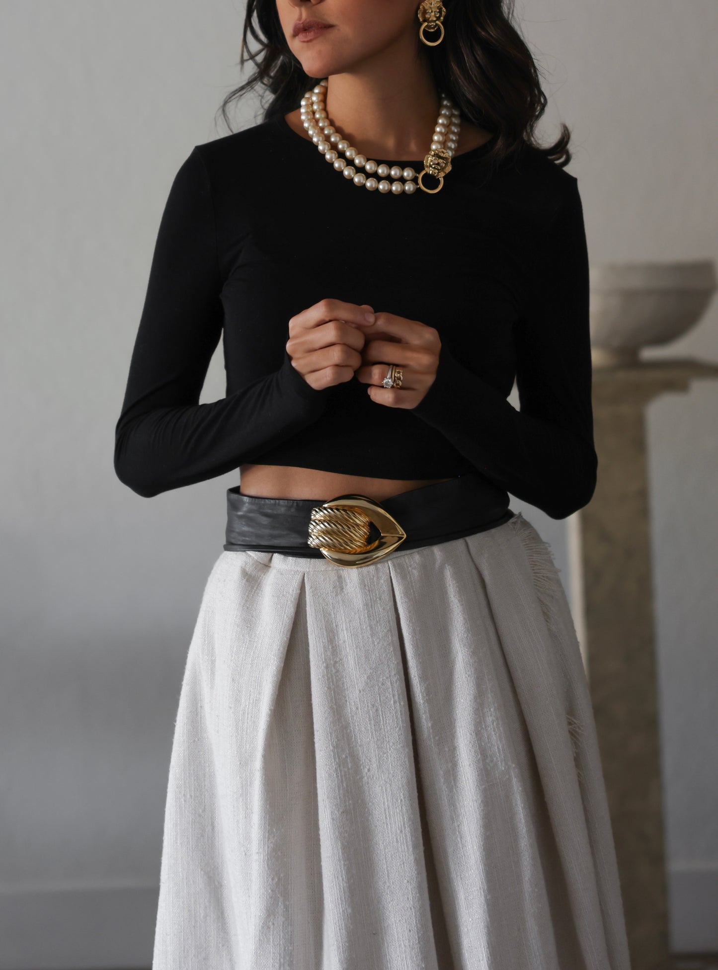 Golden Twist Statement Belt|Vintage Baazaar 