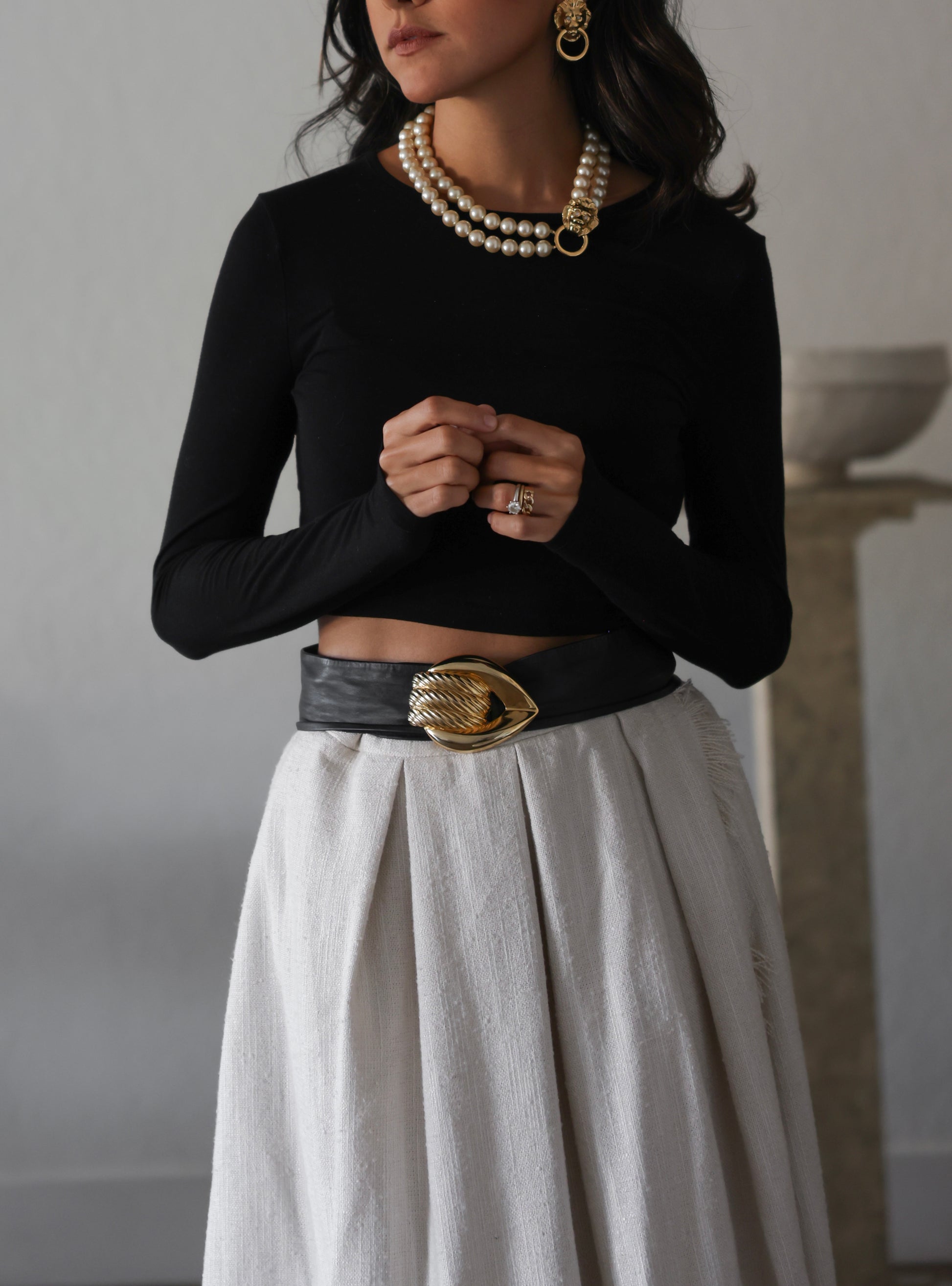 Golden Twist Statement Belt|Vintage Baazaar 