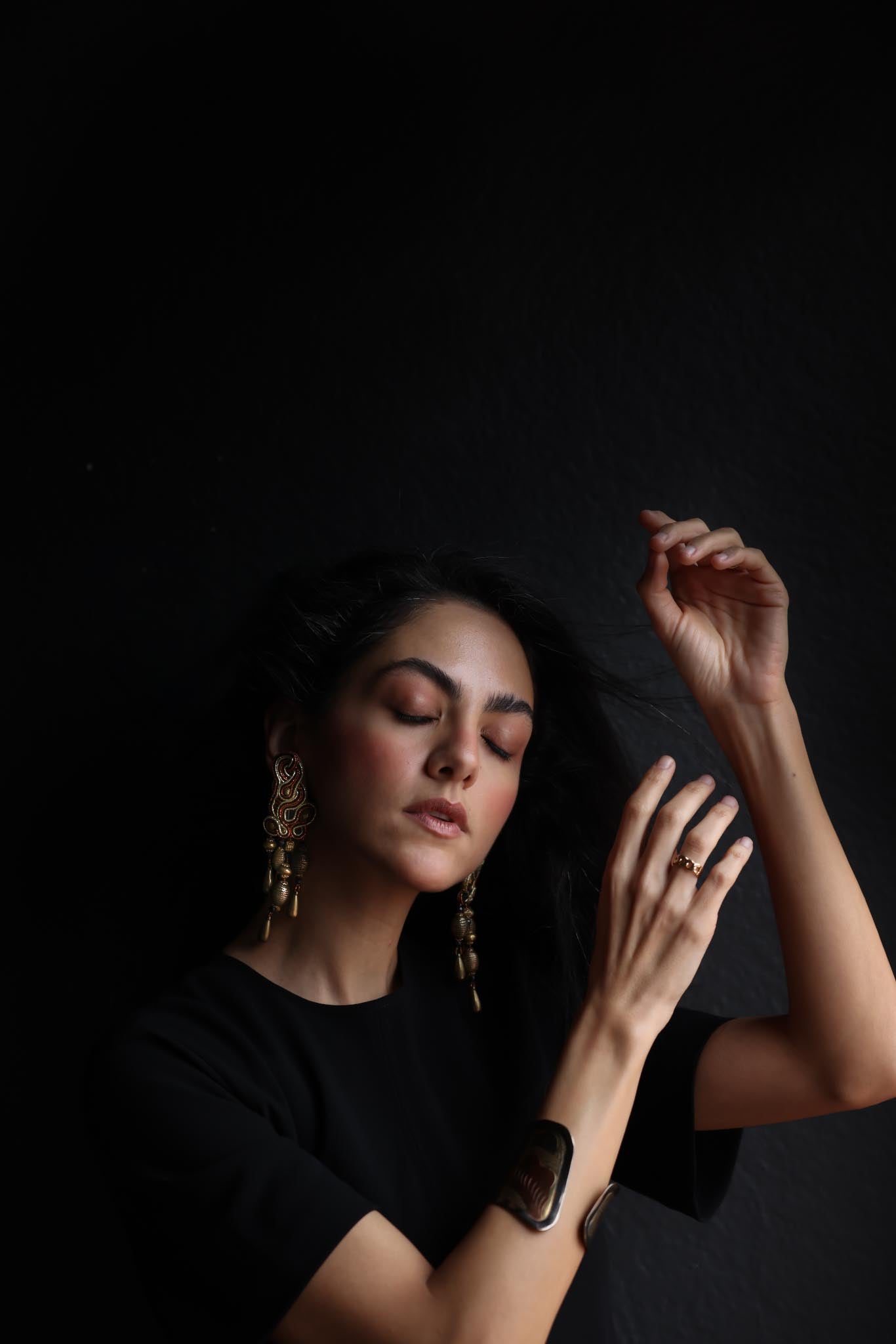 Opulent Tapestry Chandelier Earrings|Vintage Baazaar 