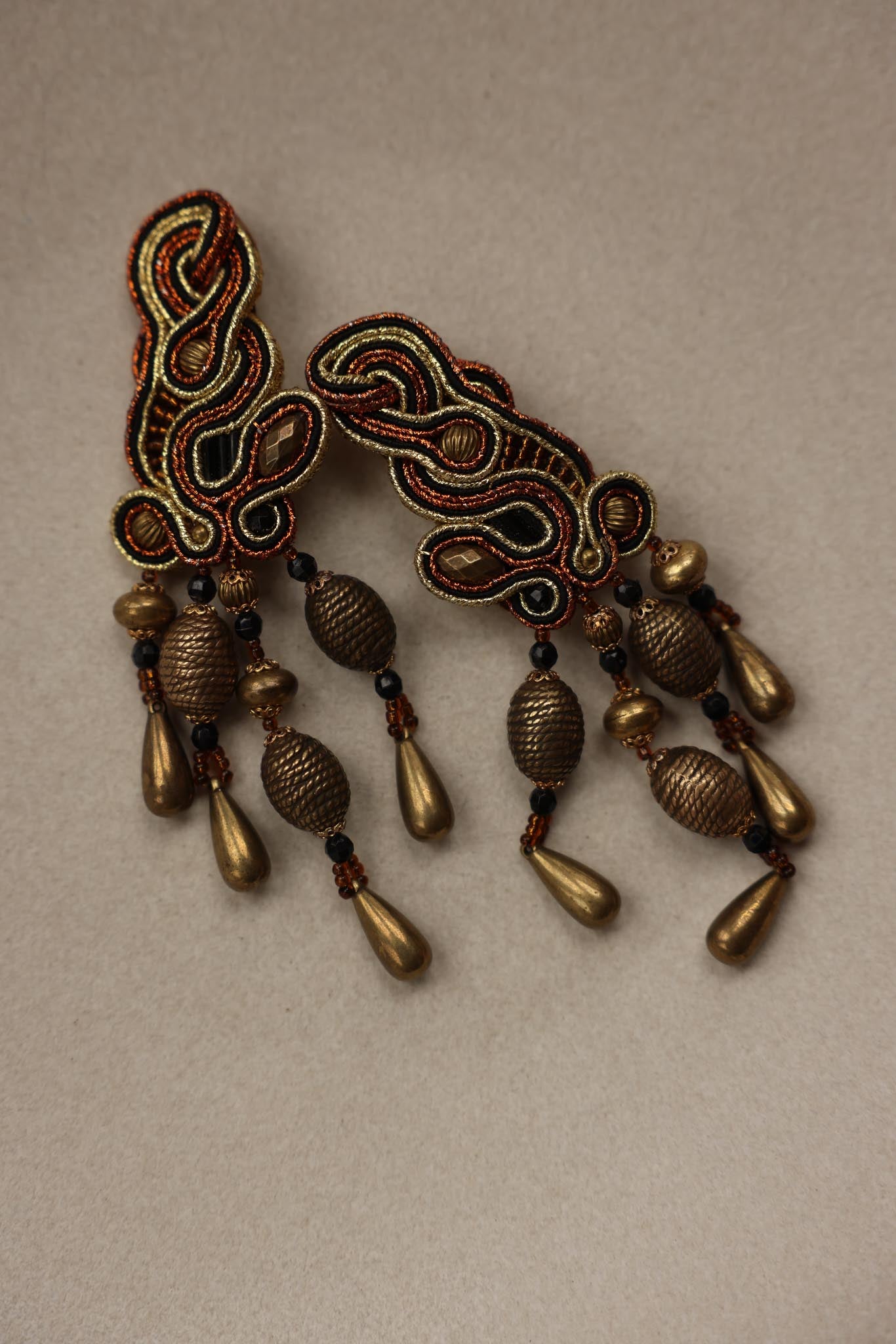 Opulent Tapestry Chandelier Earrings|Vintage Baazaar 