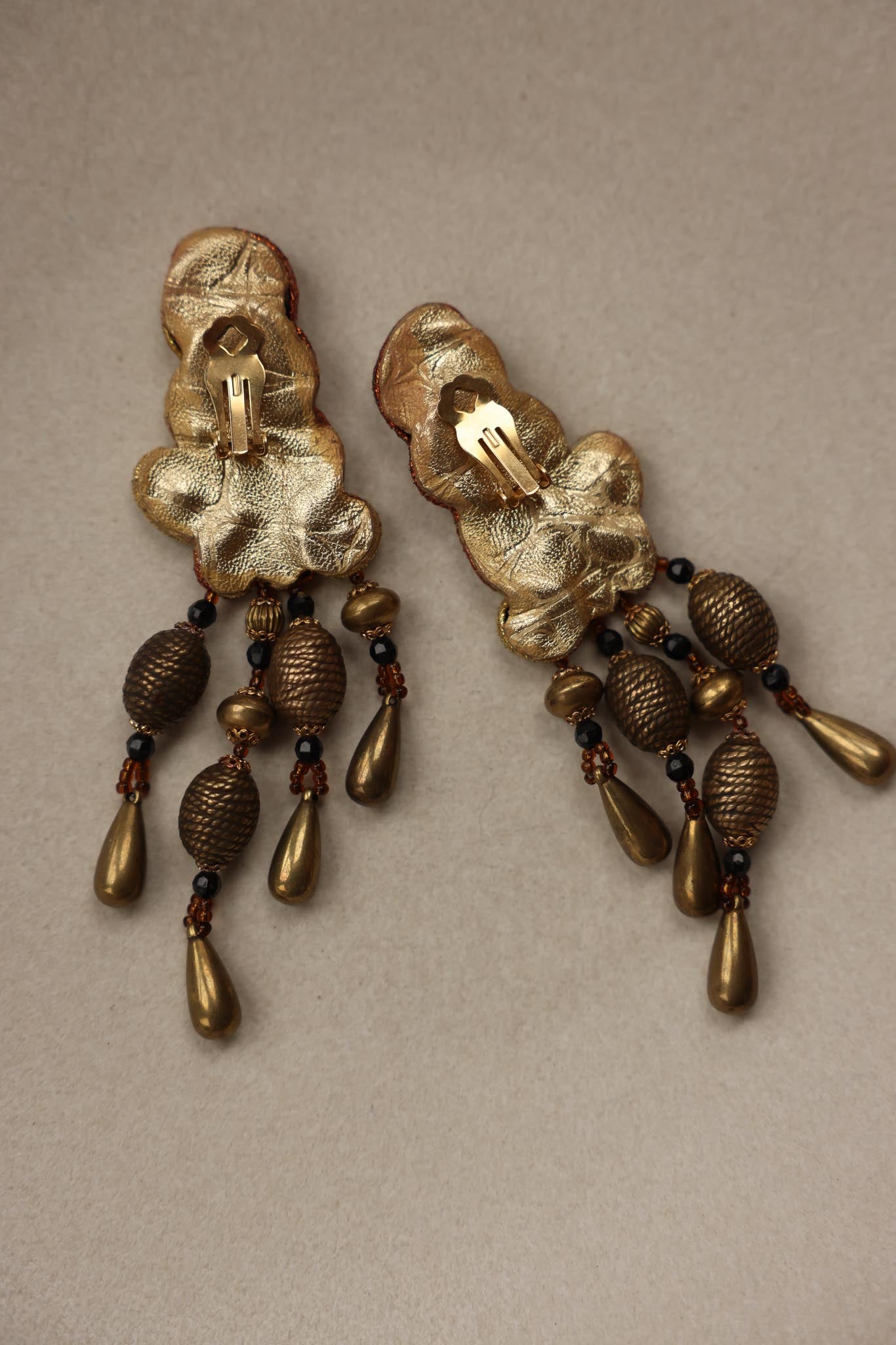 Opulent Tapestry Chandelier Earrings|Vintage Baazaar 