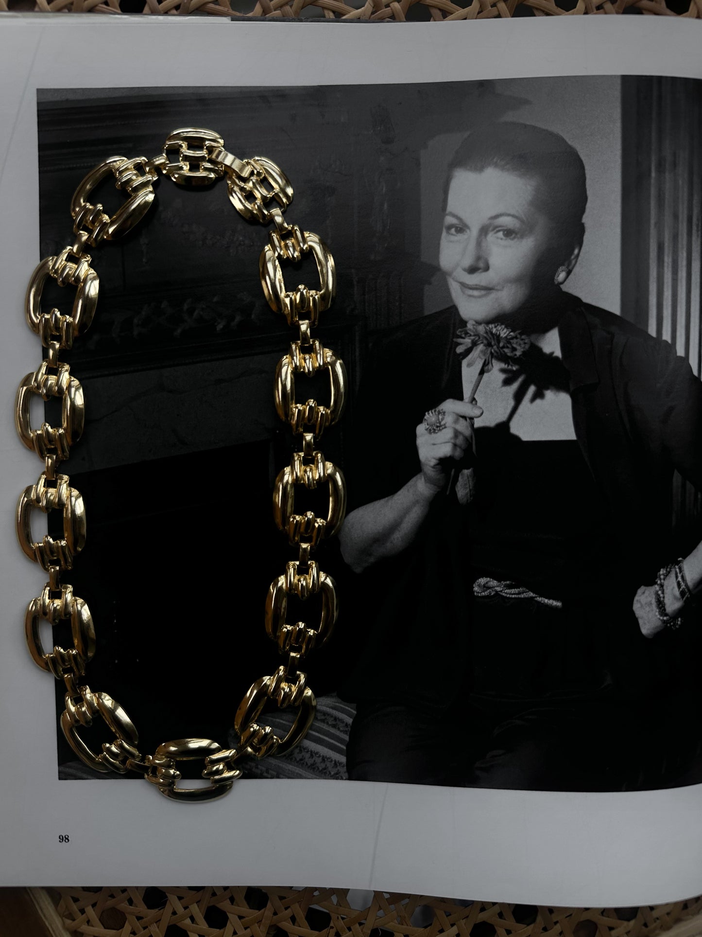 Golden Chain Link Necklace|Vintage Baazaar 