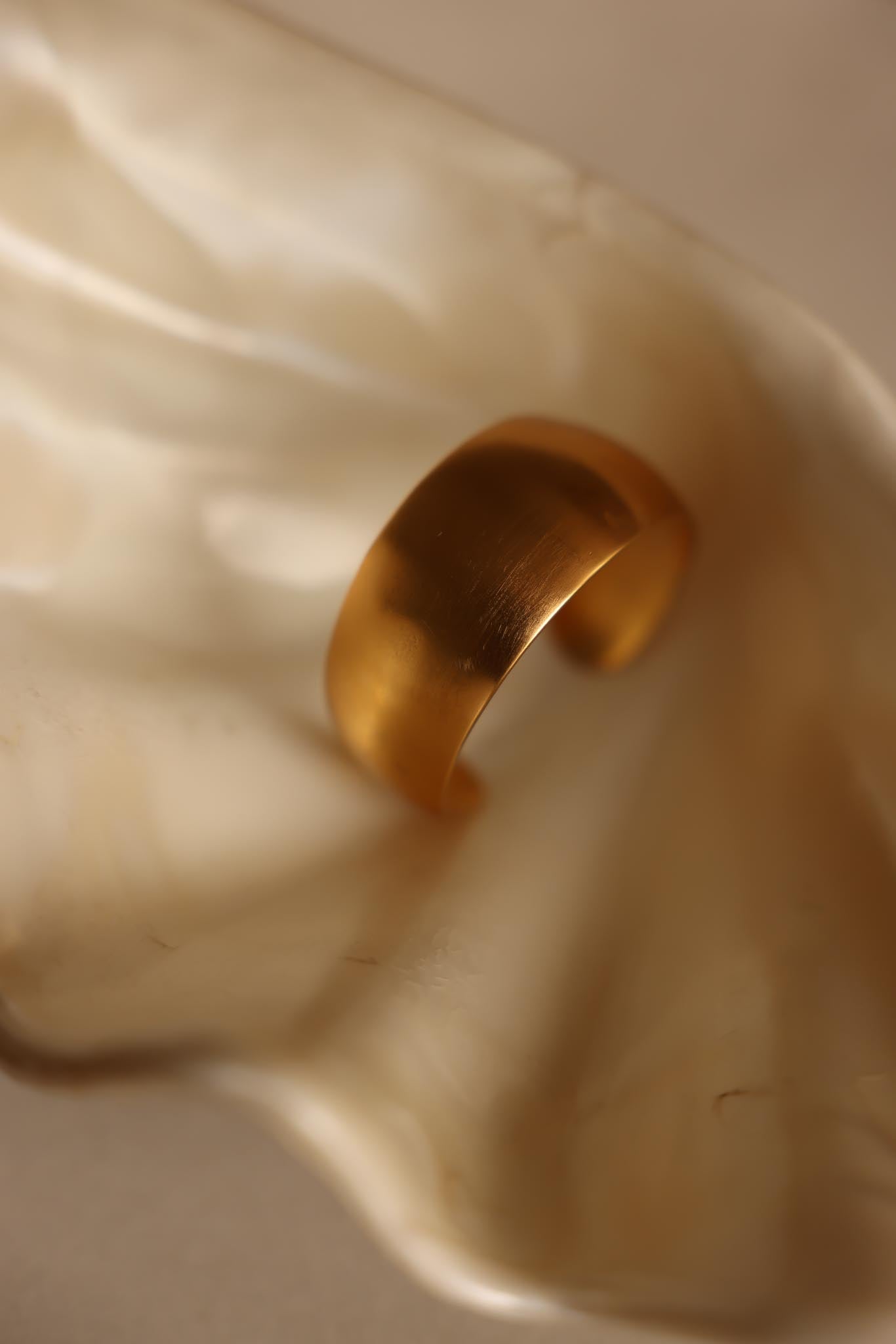 Matte Gold MONET Adjustable Cuff|Vintage Baazaar 