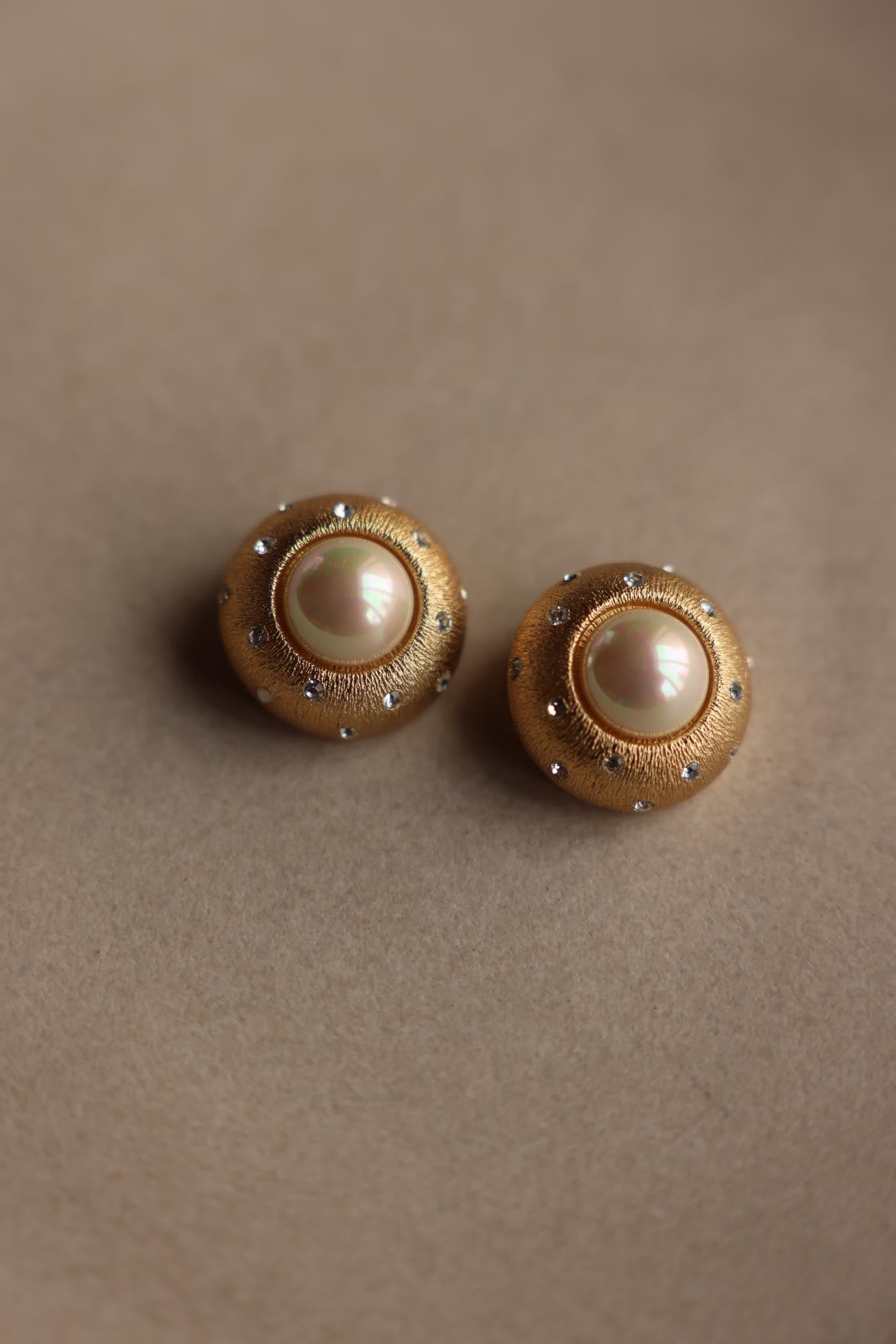 Christian Dior Clip-On Earrings - Gold Tone, Signed|Vintage Baazaar 