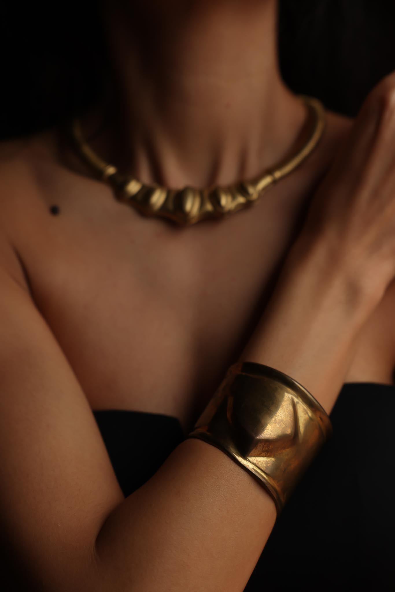Brass Cuff Bracelet|Vintage Baazaar 