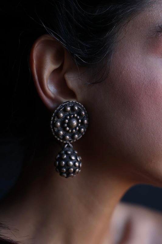 Geometric Elegance Earrings|Vintage Baazaar 
