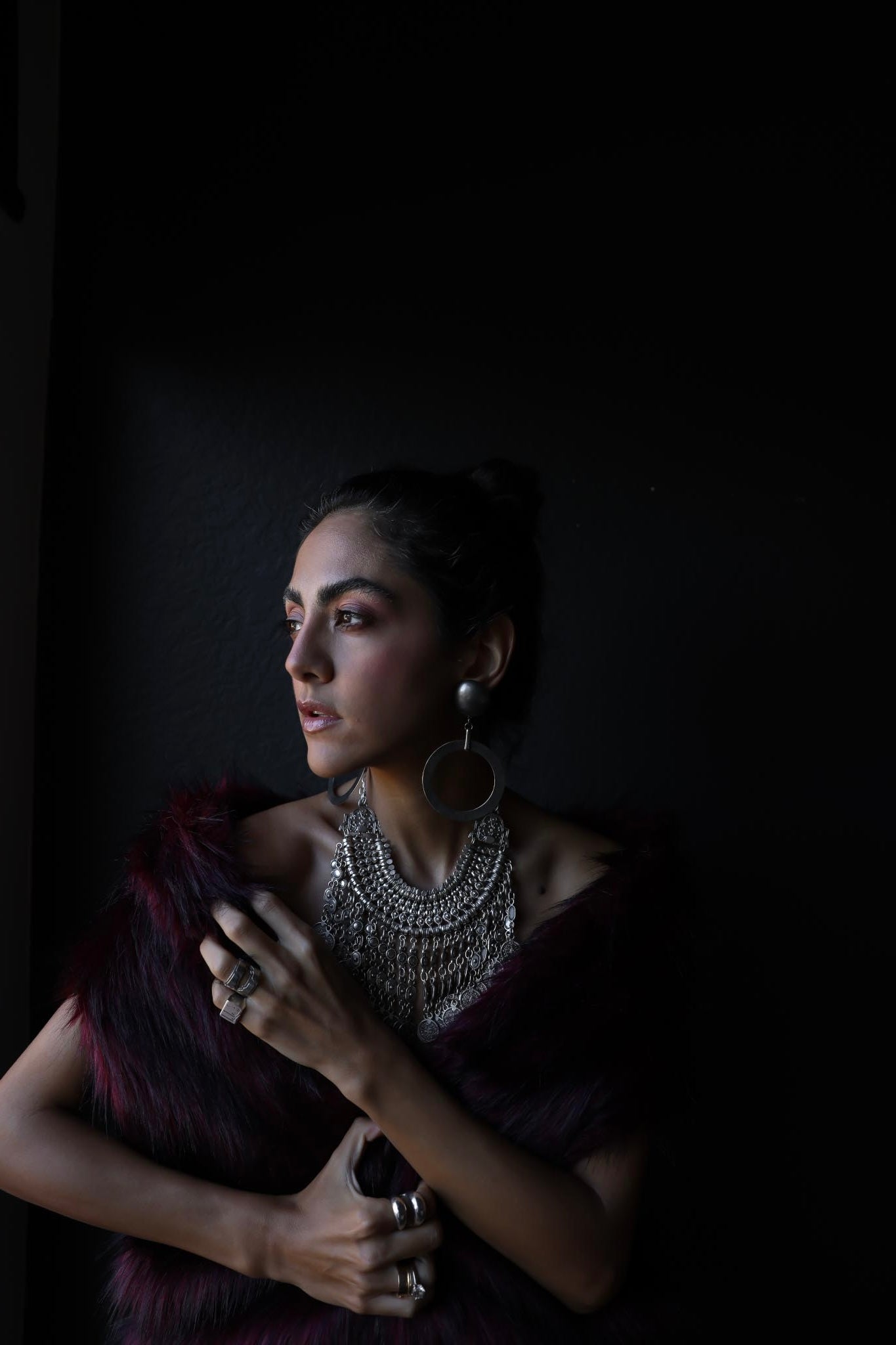 Celestial Coin Cascade Necklace|Vintage Baazaar 