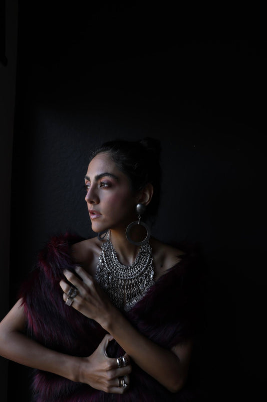 Celestial Coin Cascade Necklace|Vintage Baazaar 