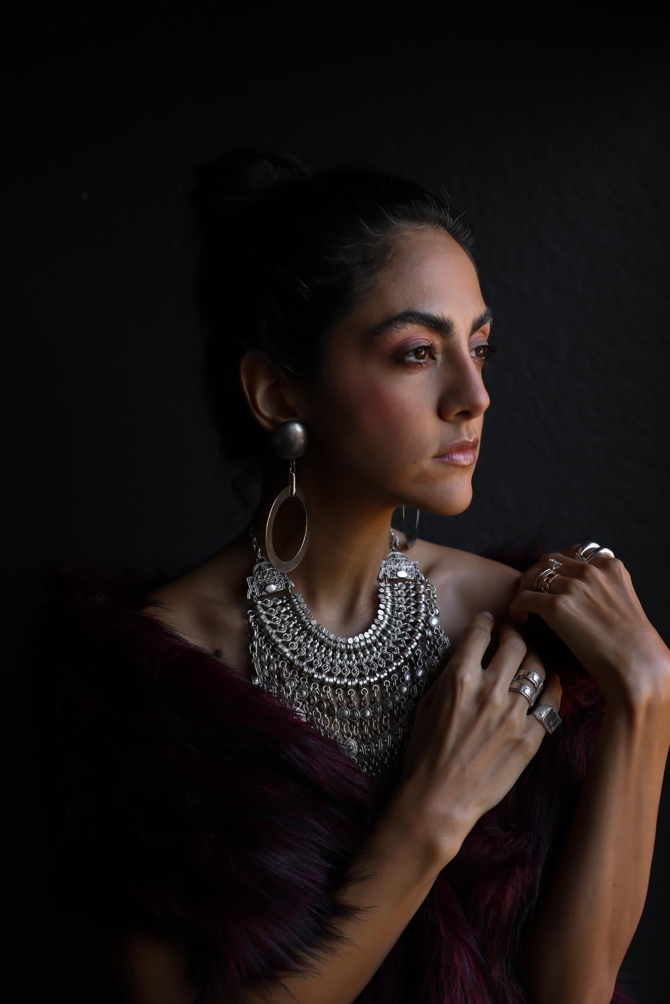 Celestial Coin Cascade Necklace|Vintage Baazaar 