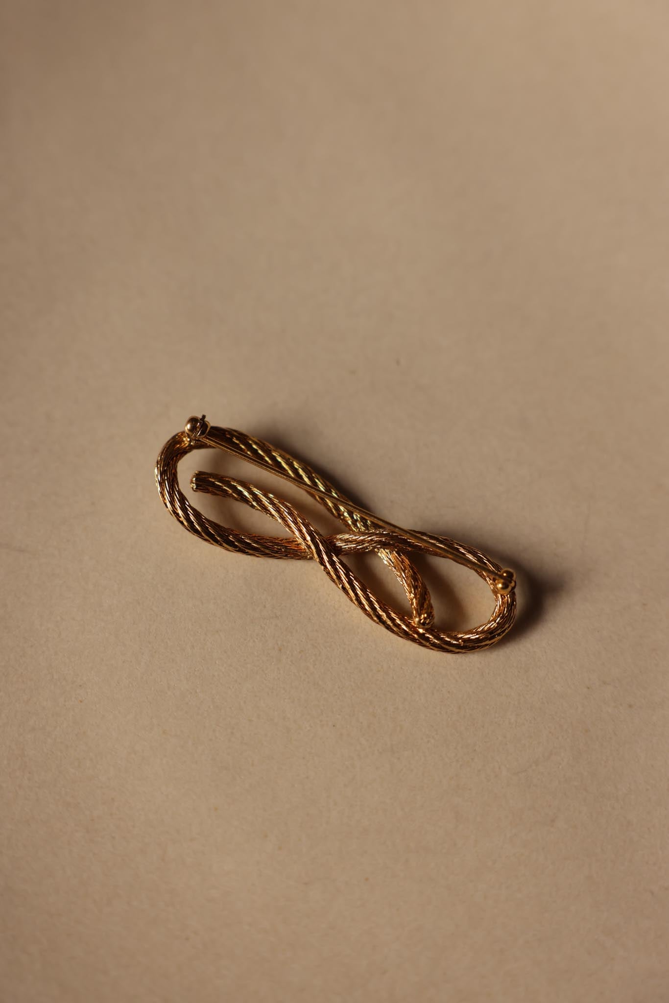 Twisted Rope Infinity Brooch