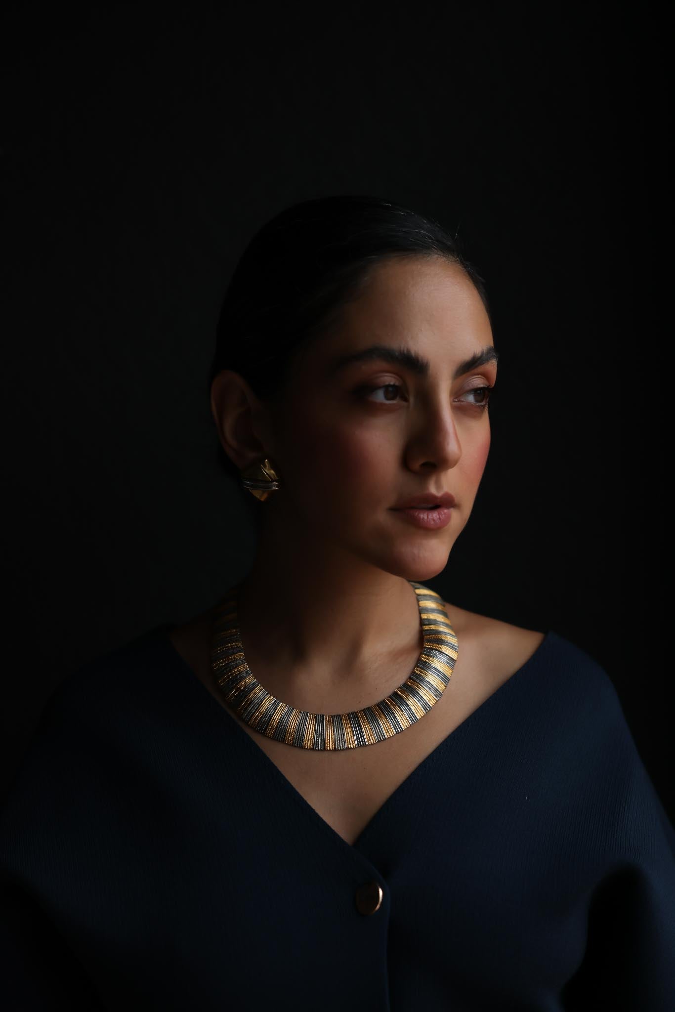 Unsigned Les Bernard Egyptian Revival Cleopatra Necklace
