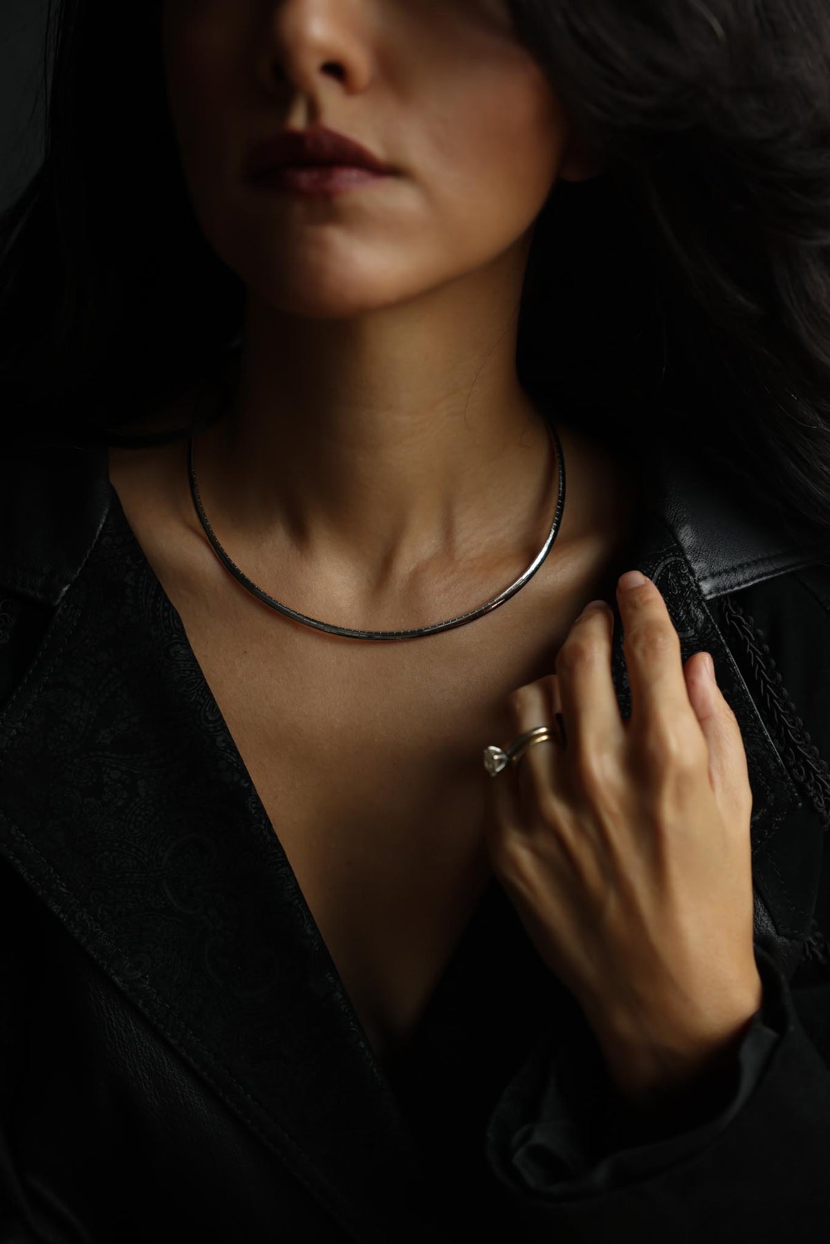 Reversible Gold & Silver Tone Necklace