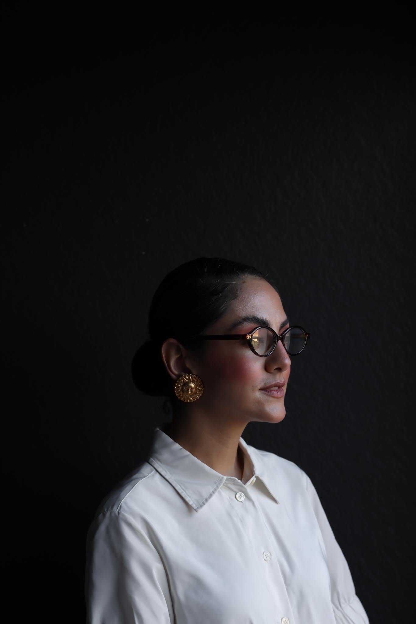 Sunburst Face Clip-On Earrings|Vintage Baazaar 