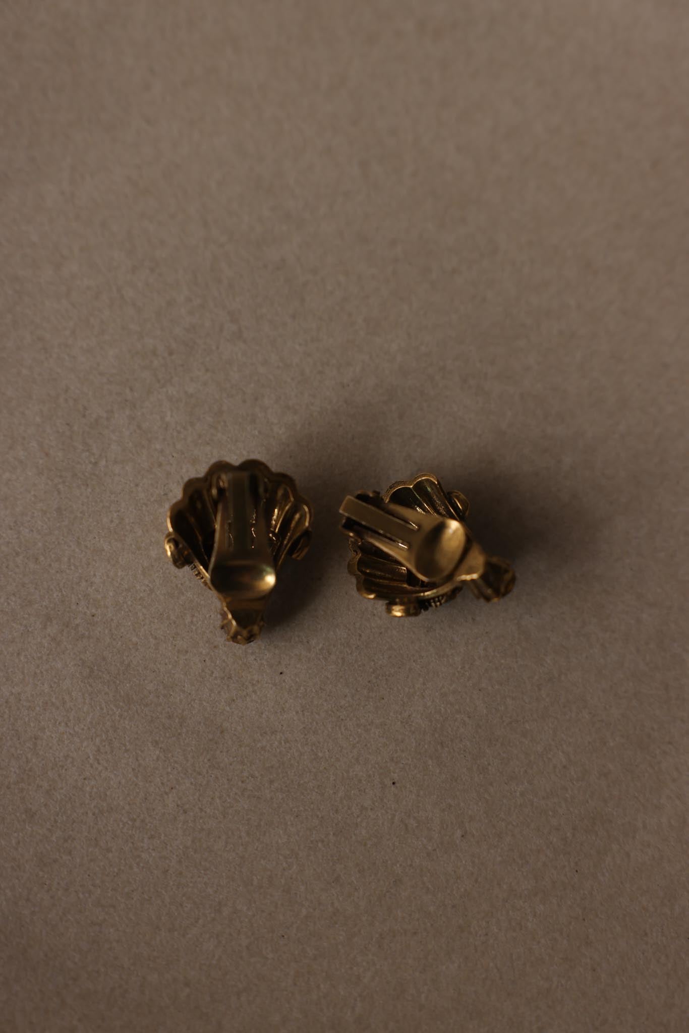 Multicolor Seashell Clip-On Earrings
