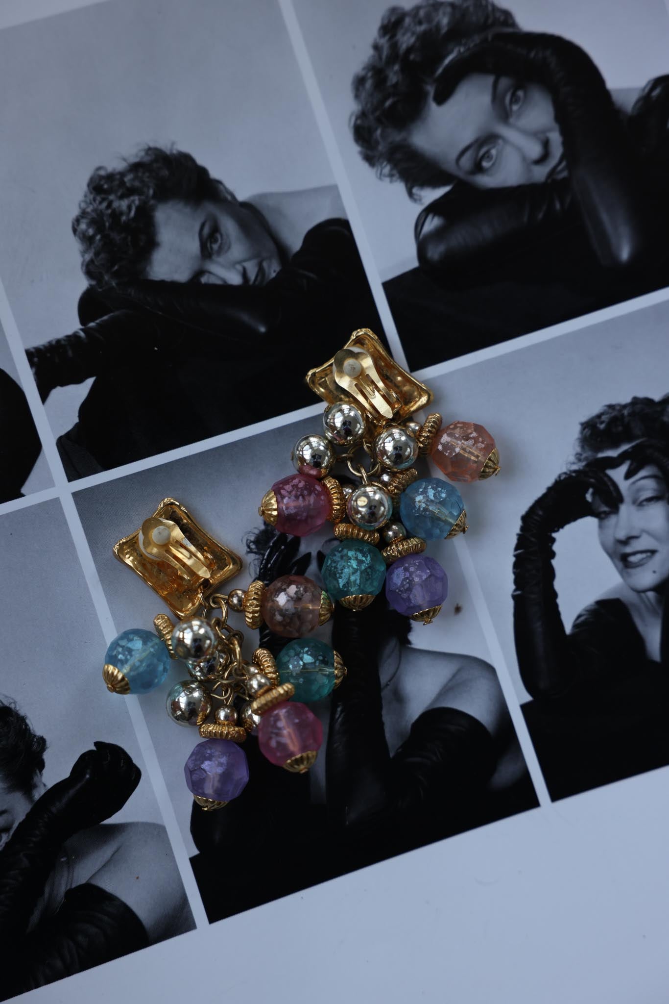 Golden Carnival Drop Earrings|Vintage Baazaar 