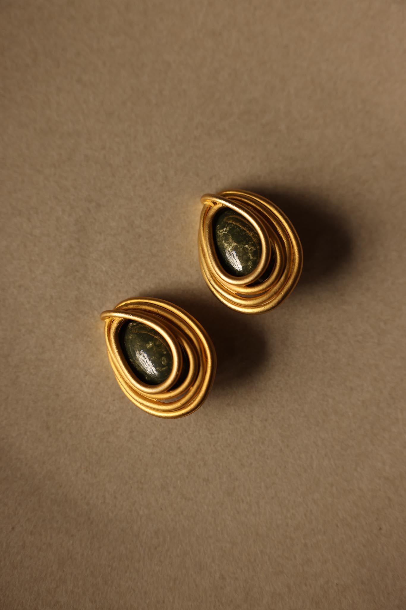 Norma Jean 10K Gold-Filled Clip-On Earrings - 1980s|Vintage Baazaar 