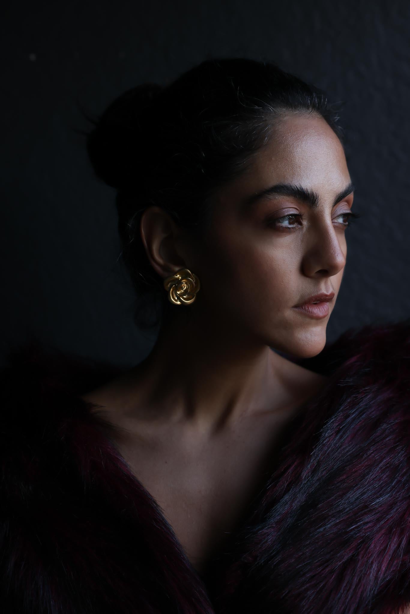 Golden Bloom Earrings|Vintage Baazaar 