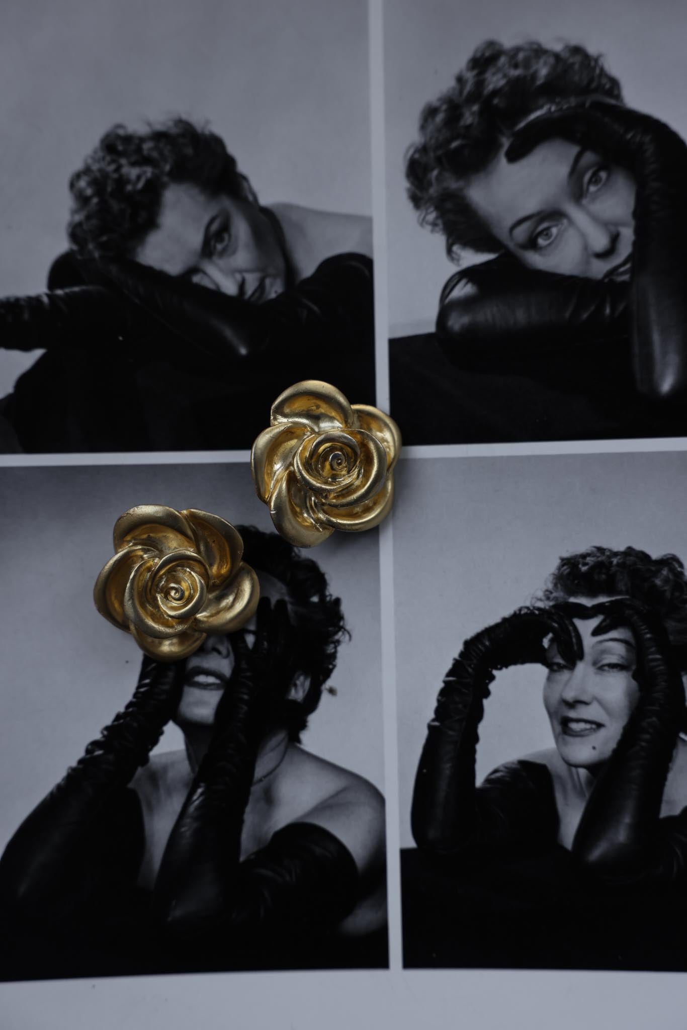 Golden Bloom Earrings|Vintage Baazaar 
