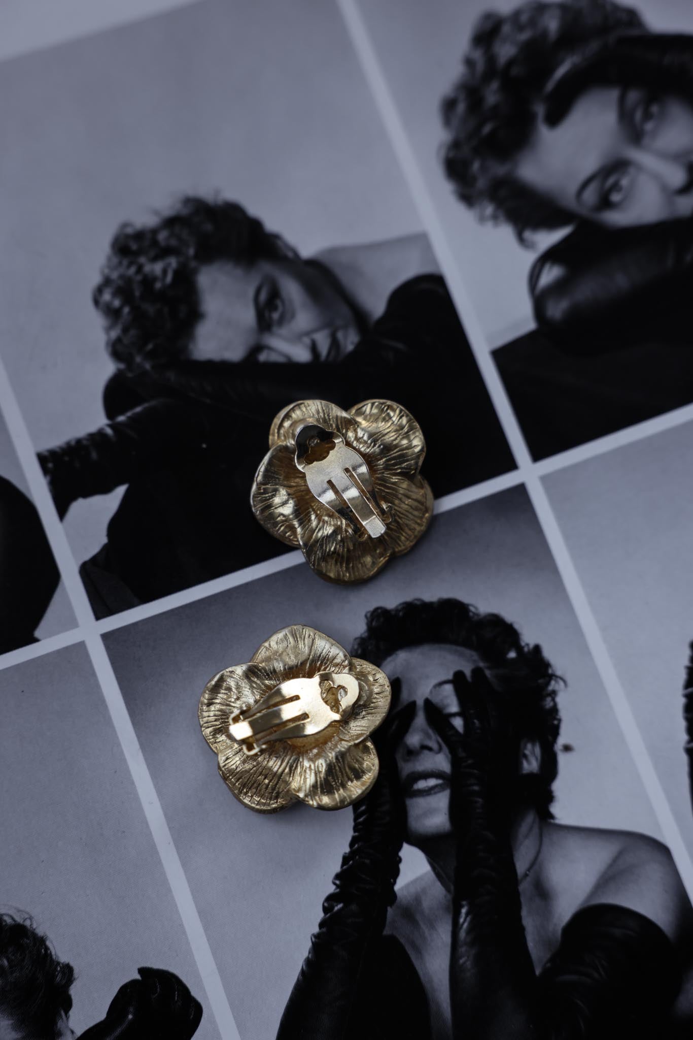 Golden Bloom Earrings|Vintage Baazaar 