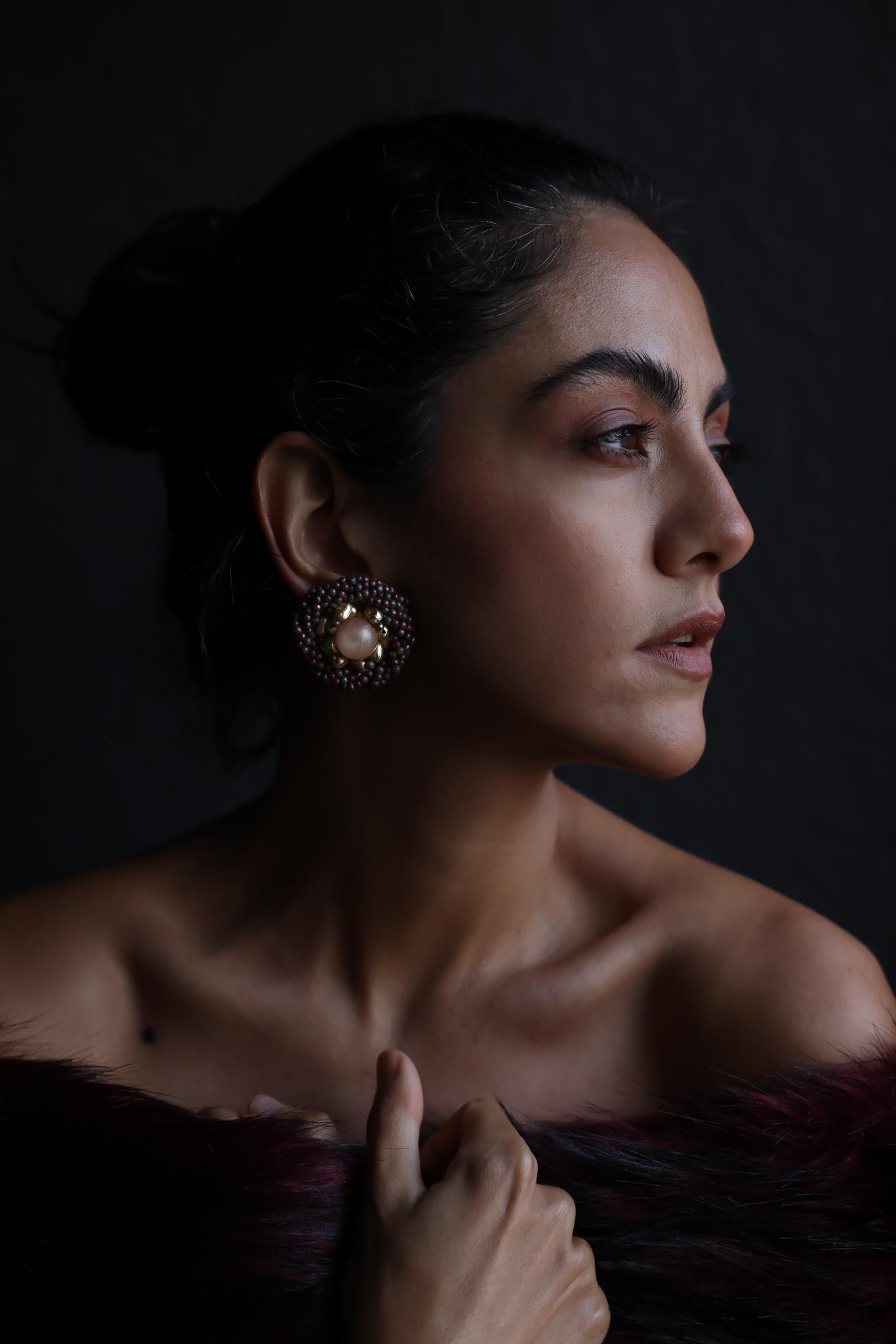 Rose Quartz Radiance Earrings|Vintage Baazaar 