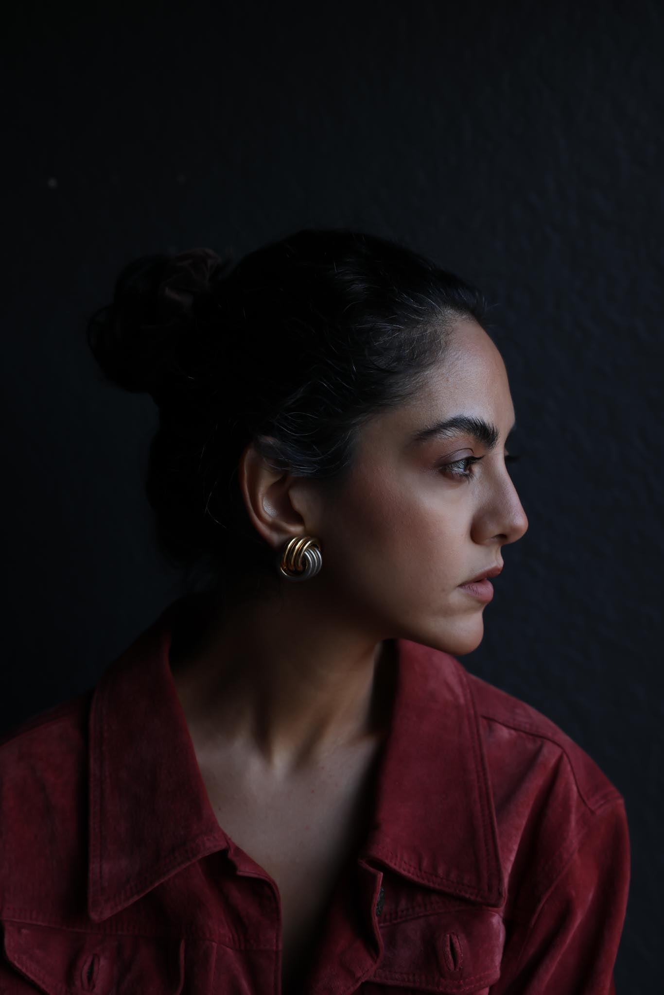 Twilight Two-Tone Earrings|Vintage Baazaar 